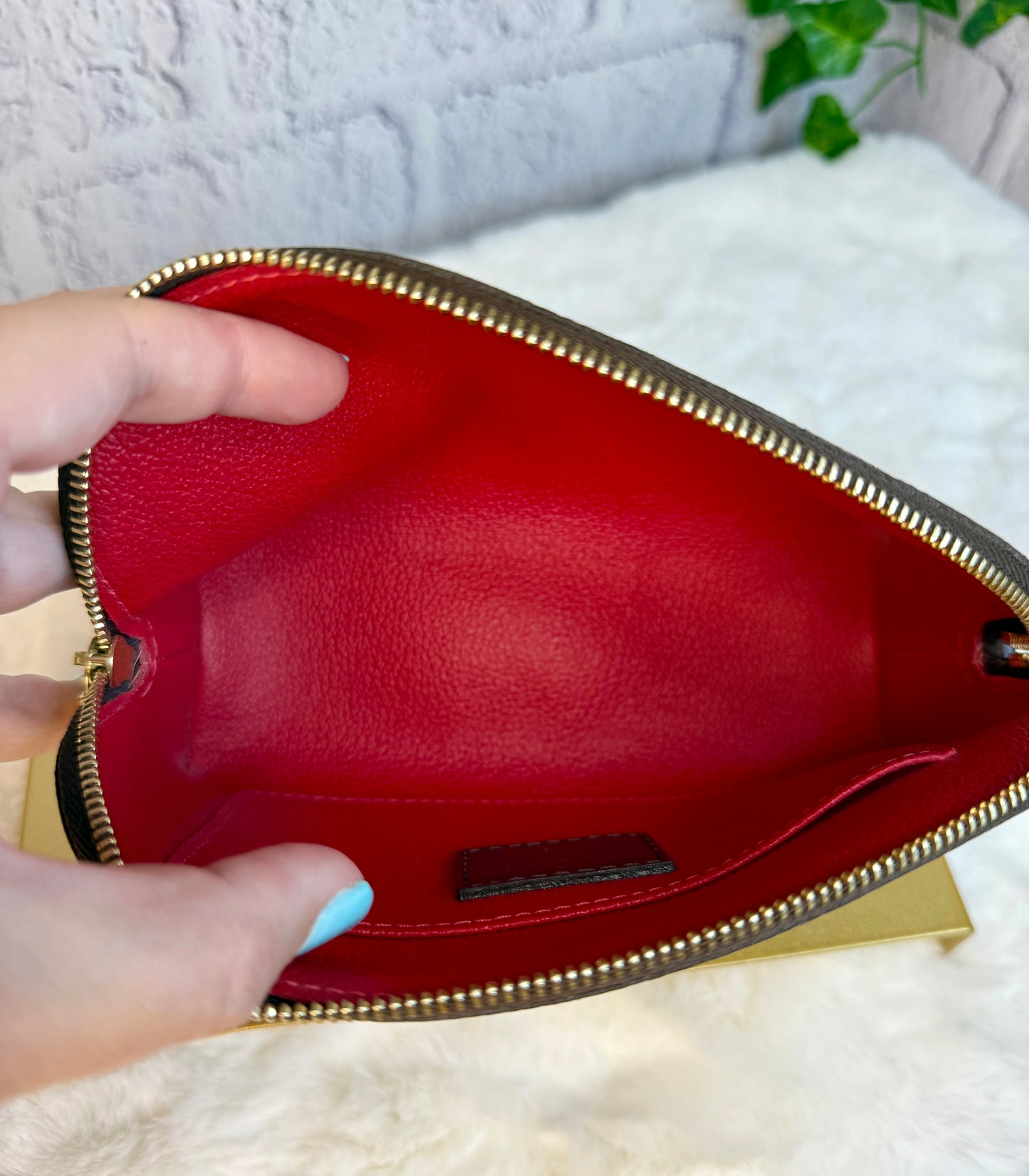 Louis Vuitton Damier Ebene Cosmetic Pouch PM