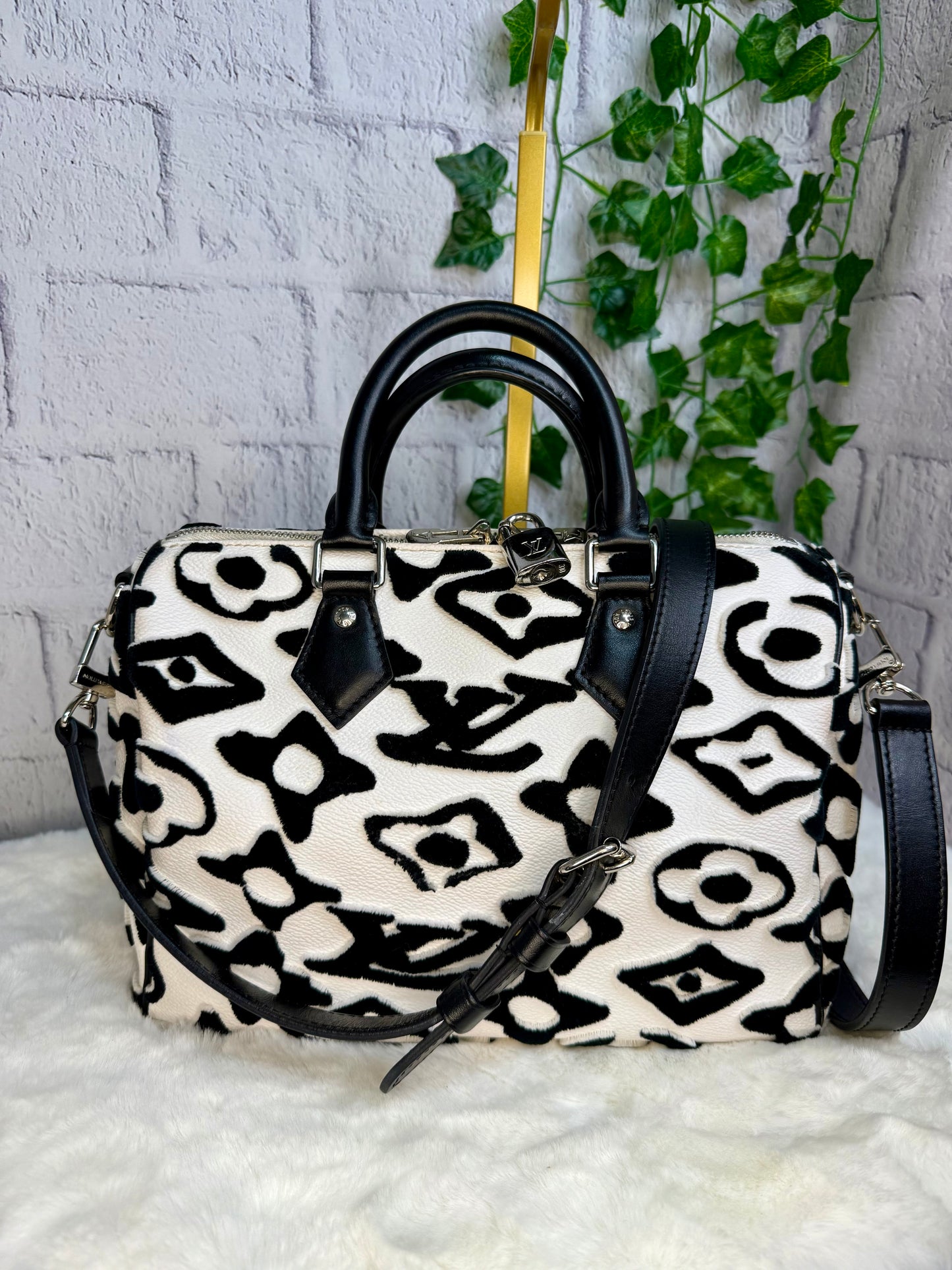 Louis Vuitton x Urs Fischer Limited Edition Speedy 25 Bandouliere