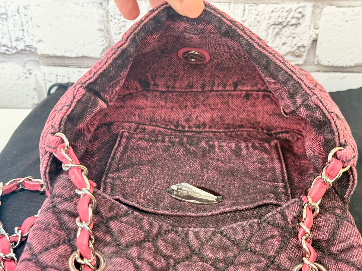 Chanel Denimpressions Small Flap Bag (Pink Washed) - Excellent/Like New