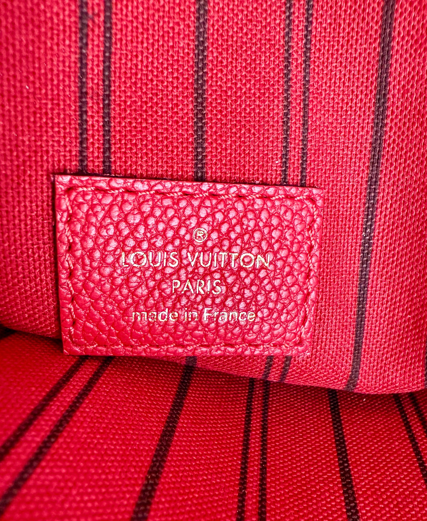 Louis Vuitton Cerise Empreinte Leather Pochette Métis