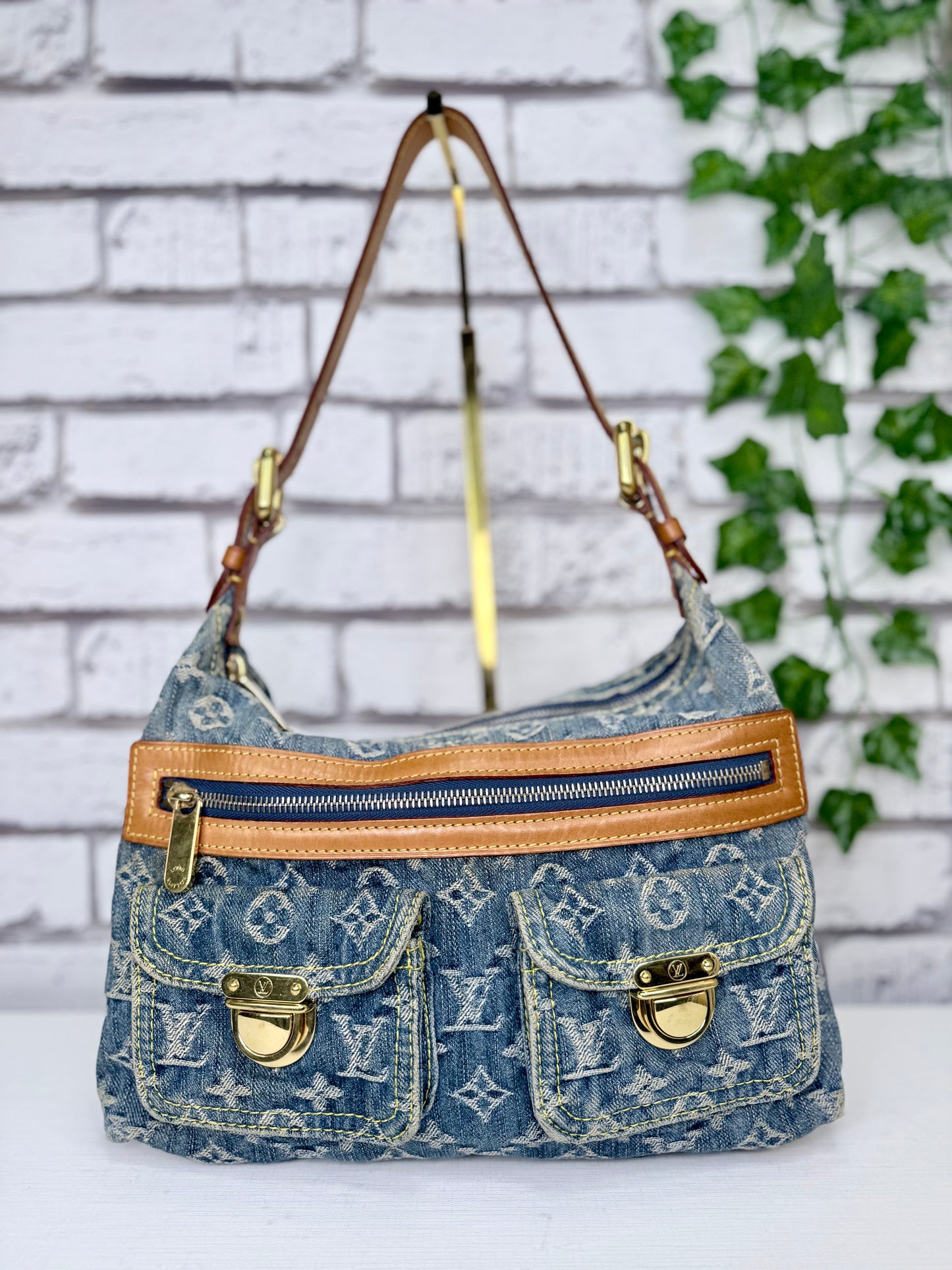 Louis Vuitton Monogram Denim Baggy PM - Great