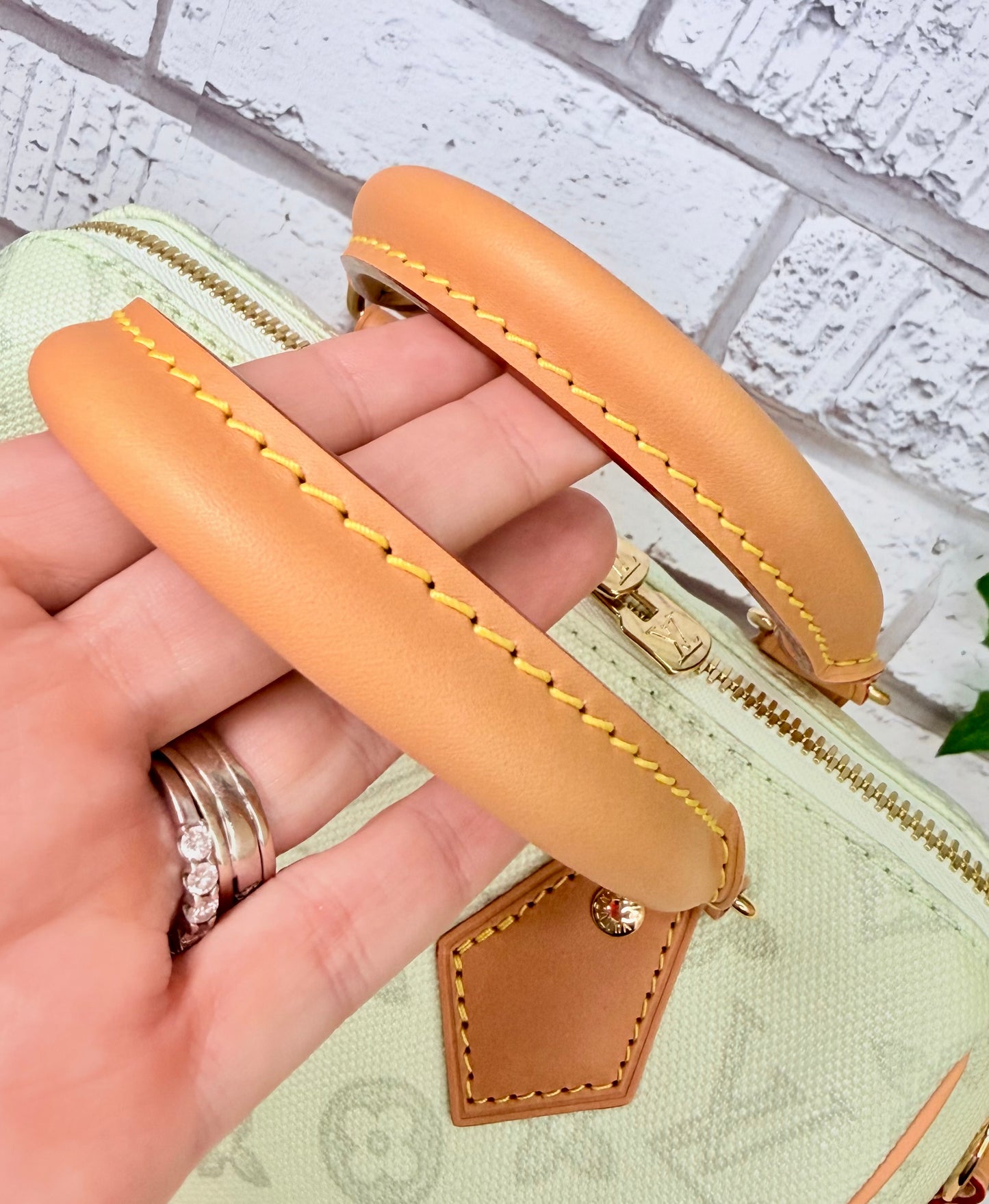 Louis Vuitton Limited Edition Speedy 20 Bandouliere (Green Asnieres)