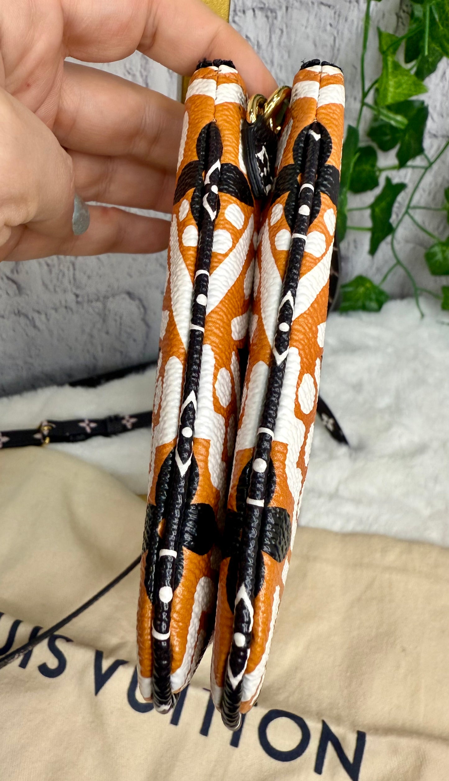 Louis Vuitton Limited Edition Crafty Double Zip Pochette