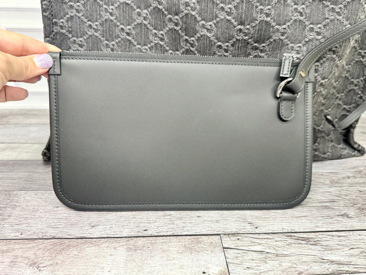 Gucci Denim Ophidia Large Shopper Tote (Black) - Like New