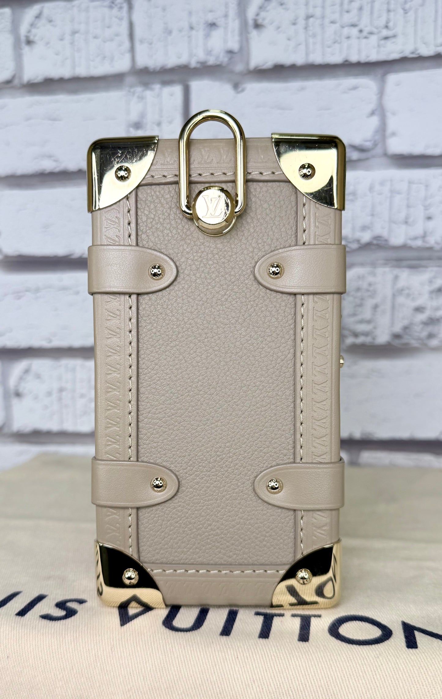Louis Vuitton Side Trunk MM (Taupe) - Excellent