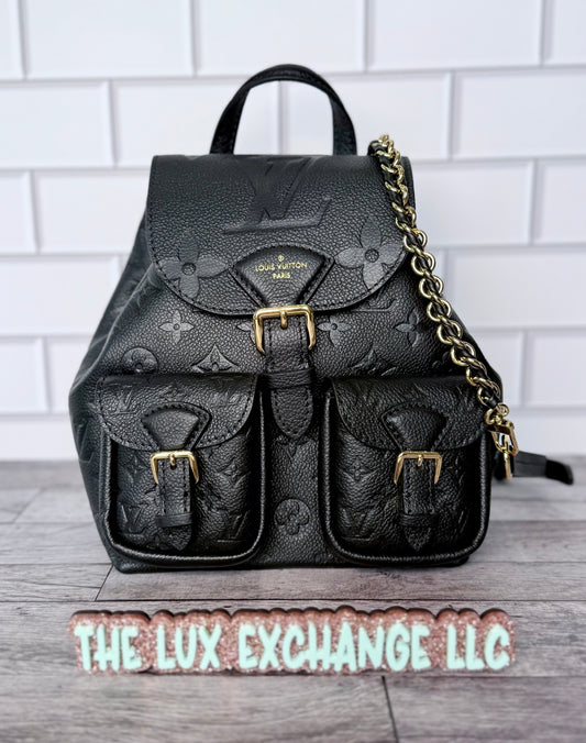 Louis Vuitton Empreinte Leather Backup Backpack (Black) - Pristine