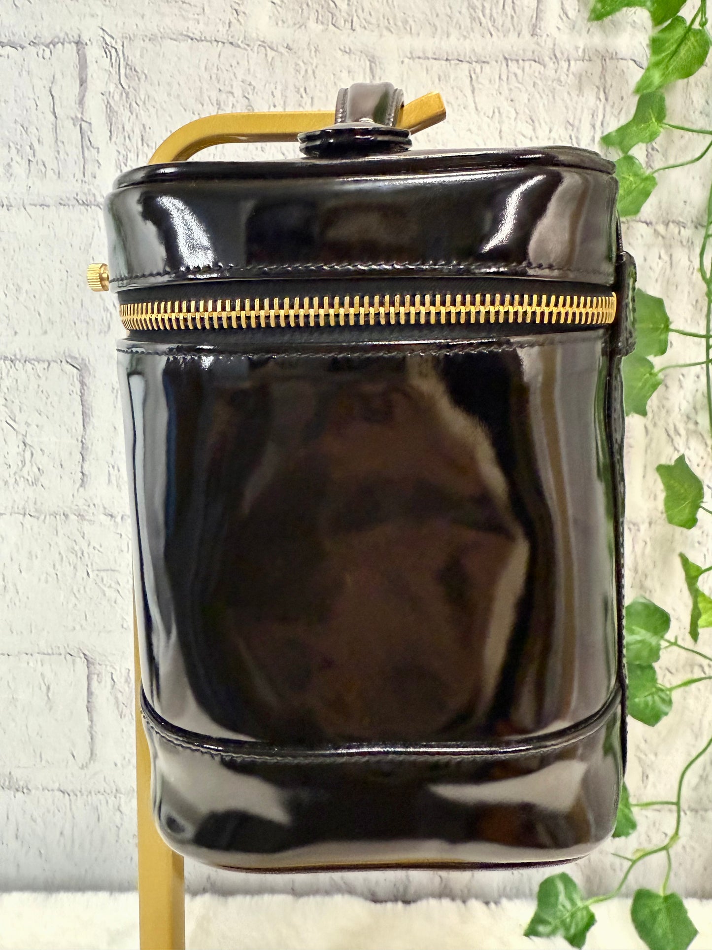 Vintage CHANEL Patent Leather Vanity Case