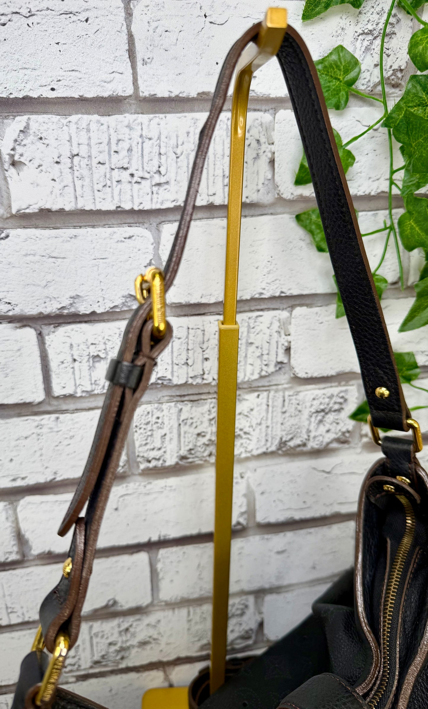 Louis Vuitton Black Mahina Leather XS Hobo