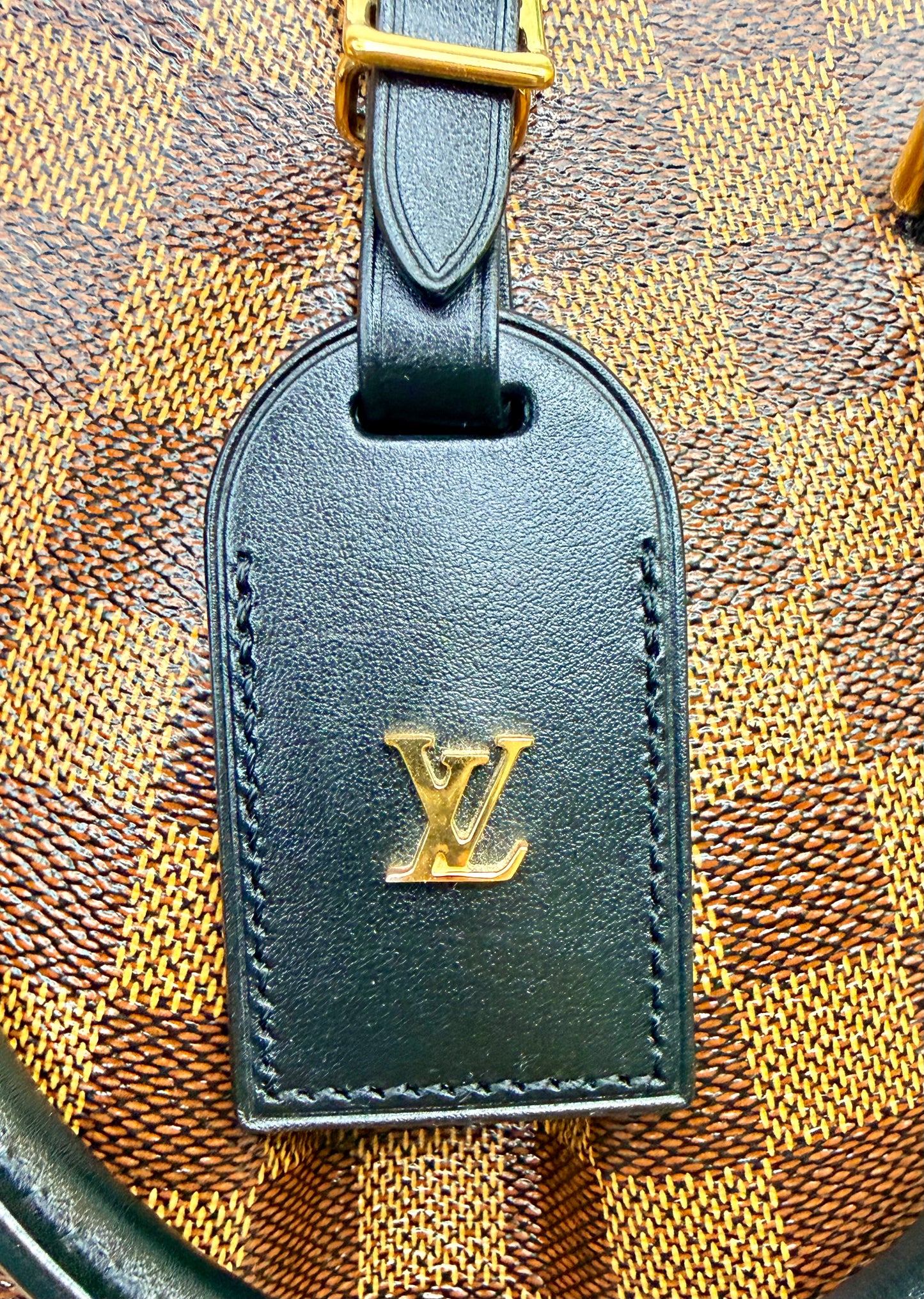 Pre-Owned Louis Vuitton Damier Ebene Odeon PM Tote
