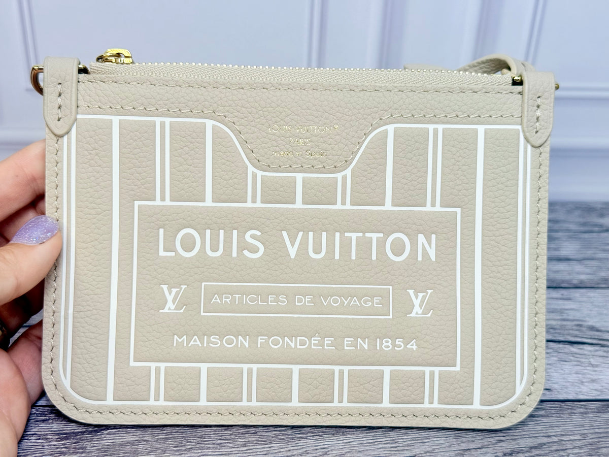 Louis Vuitton Neverfull Bandouliere Inside Out BB (Limestone/Monogram) - Like New
