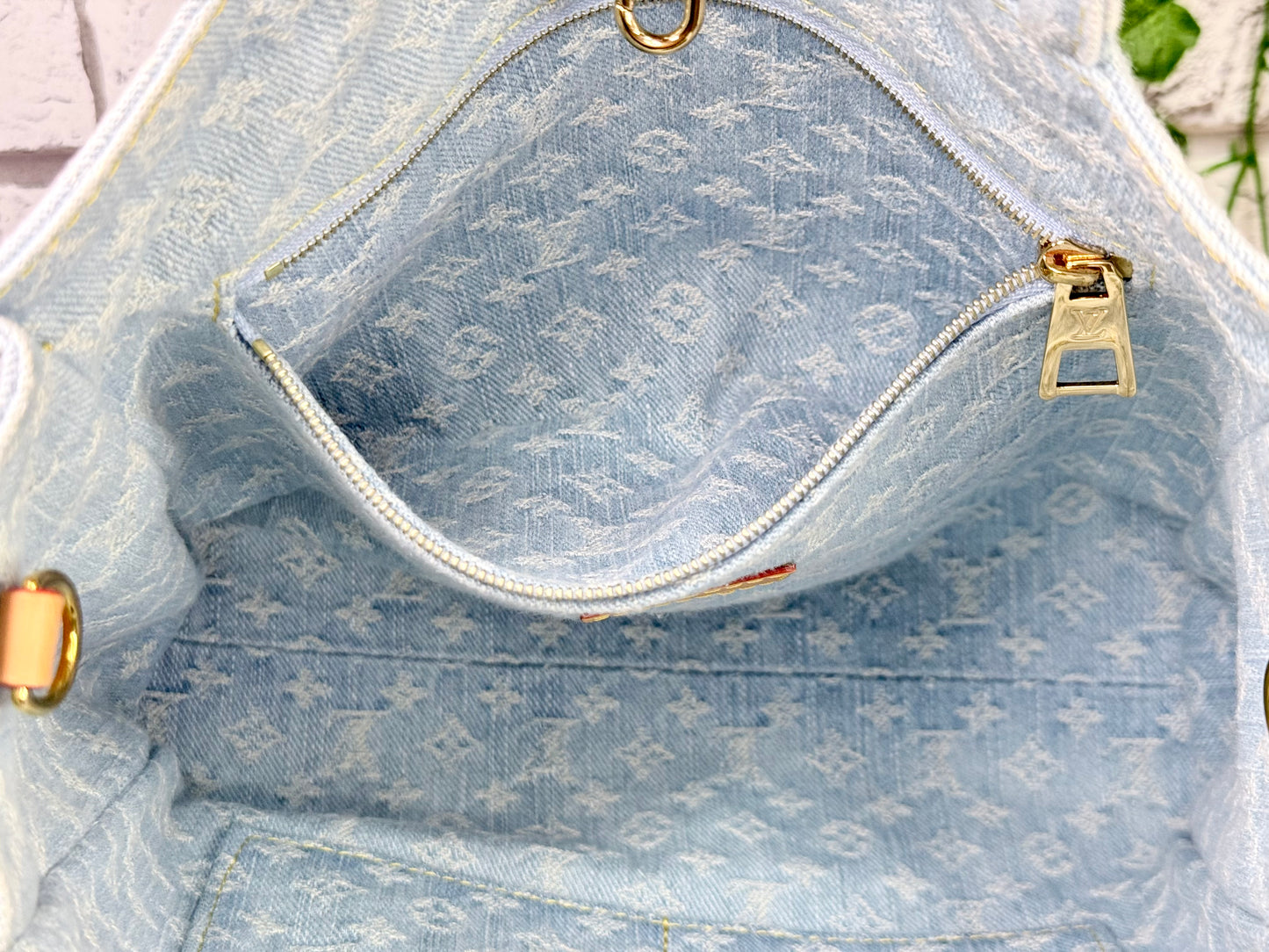 Louis Vuitton OnTheGo Let Go (Sky Blue Denim) - Like New
