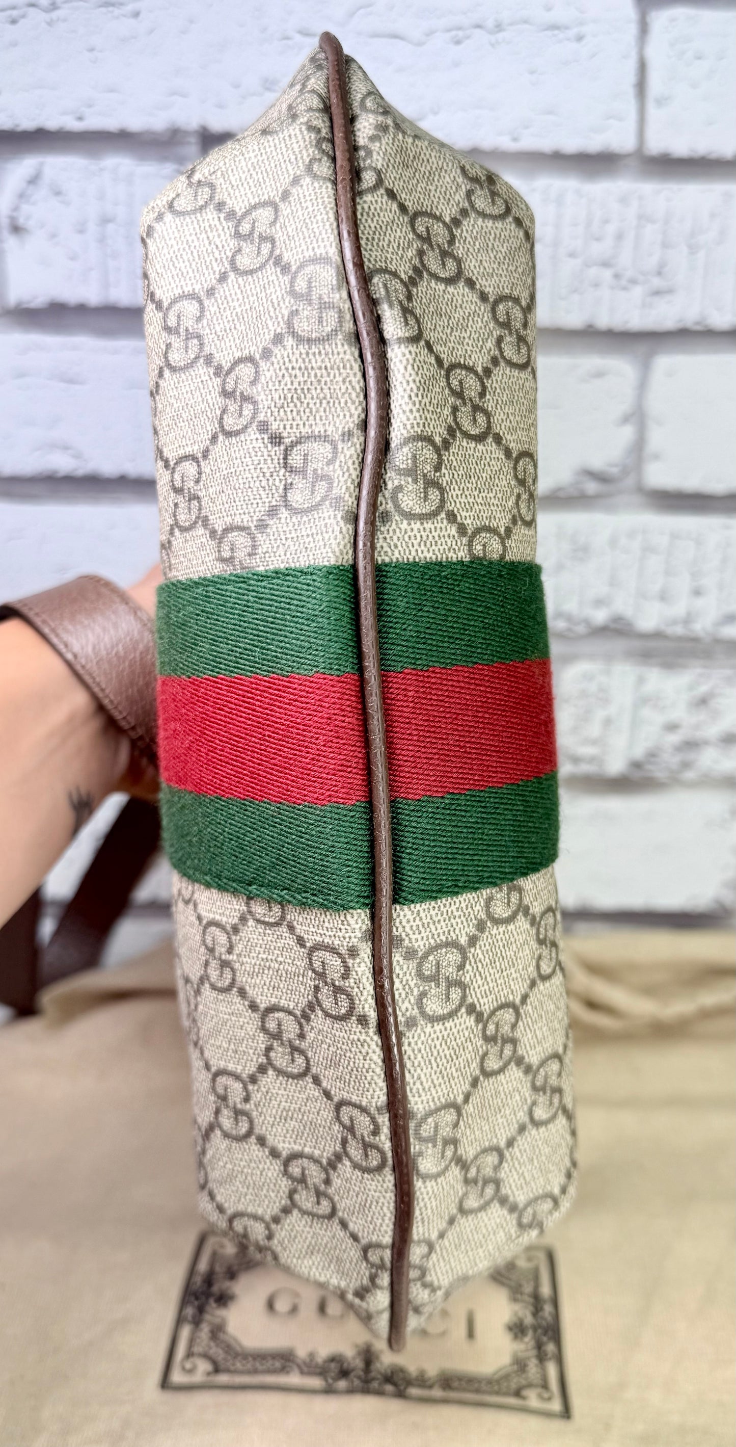 Gucci Supreme Ophidia Hobo Small & Coin Pouch Set - Excellent/New