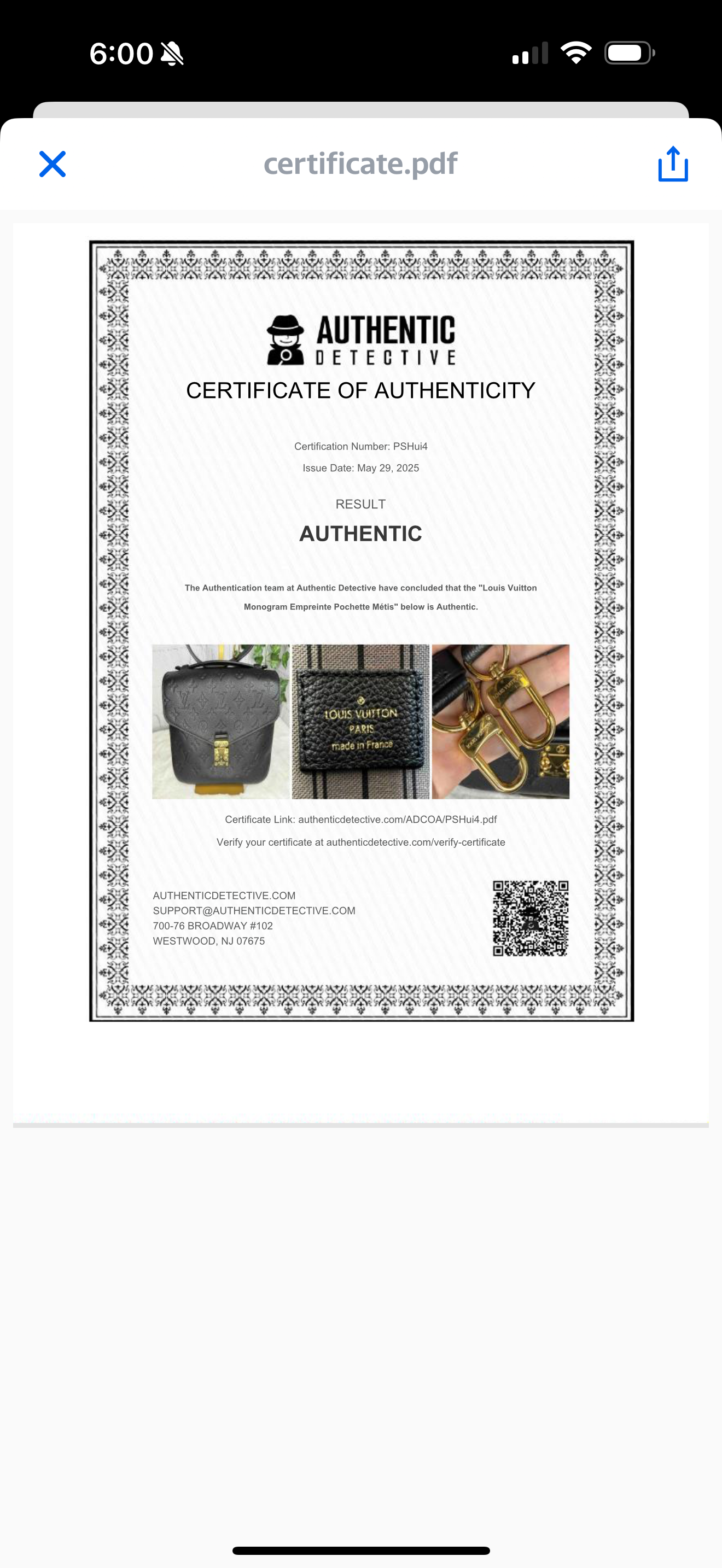 Louis Vuitton Pochette Métis Empreinte (Black)