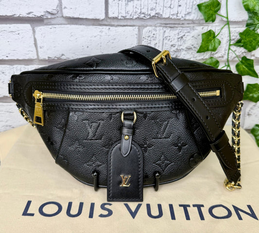 Louis Vuitton Empreinte Leather High Rise PM (Black) - Pristine