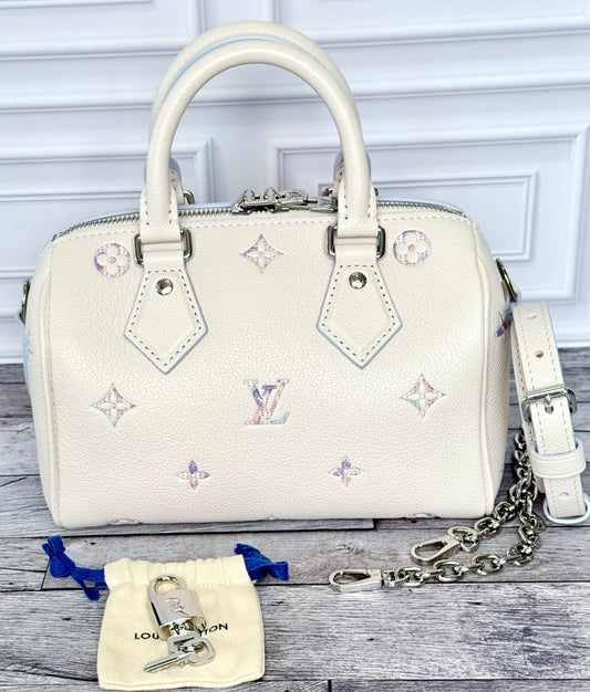 Louis Vuitton Leather Speedy 20 Bandouliere (Link Quartz) - Like New/Unused