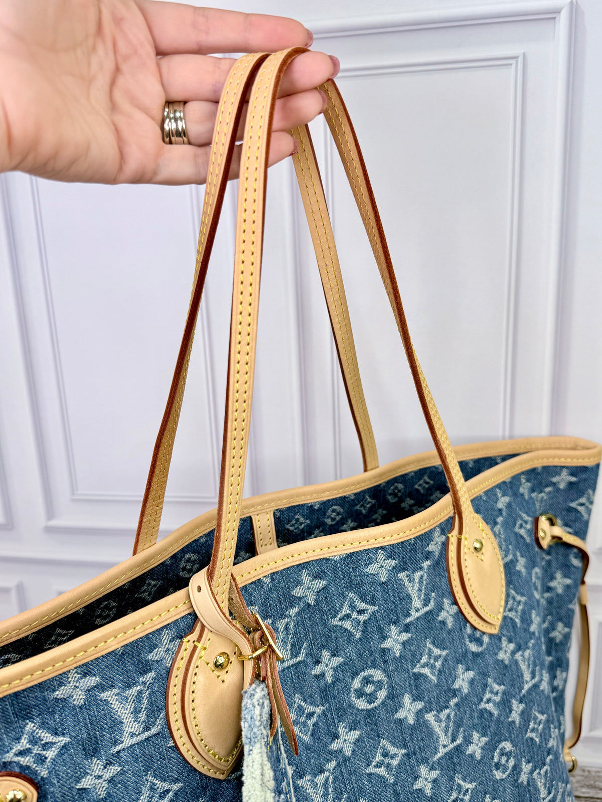 Louis Vuitton Denim Remix Neverfull MM - Excellent +