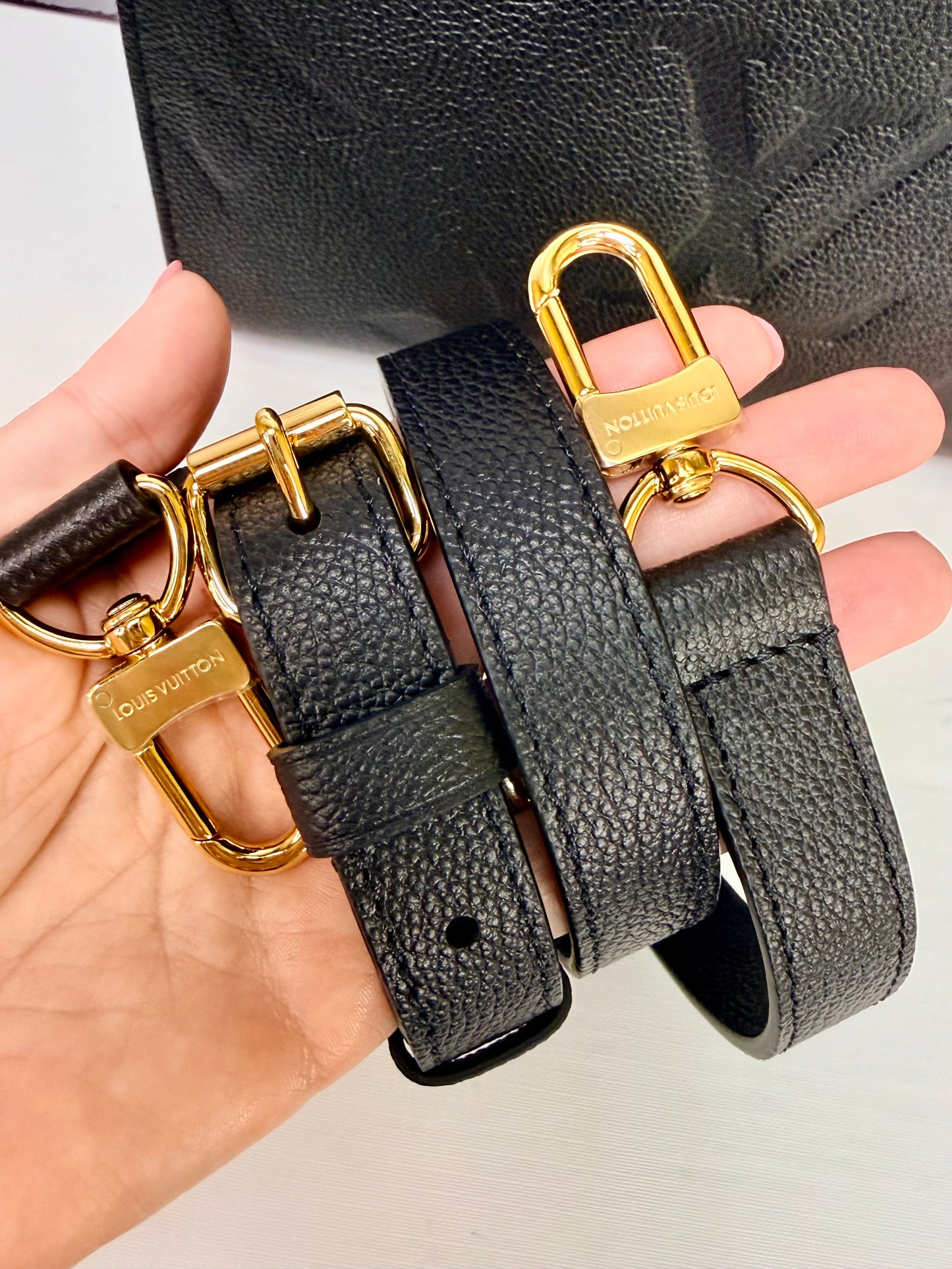 Louis Vuitton Black Empreinte On The Go PM