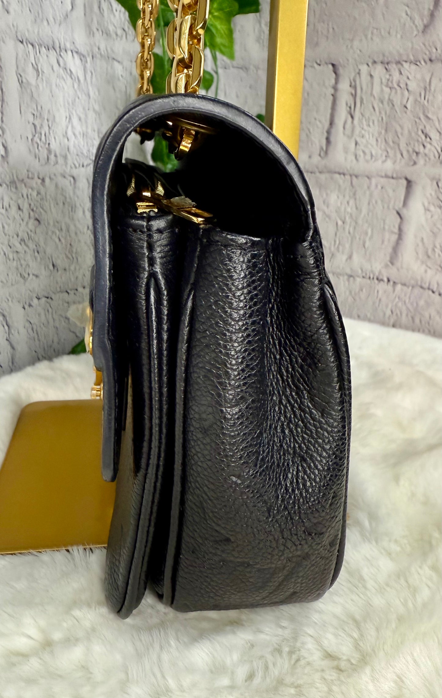 Louis Vuitton Black Empreinte Leather Marceau