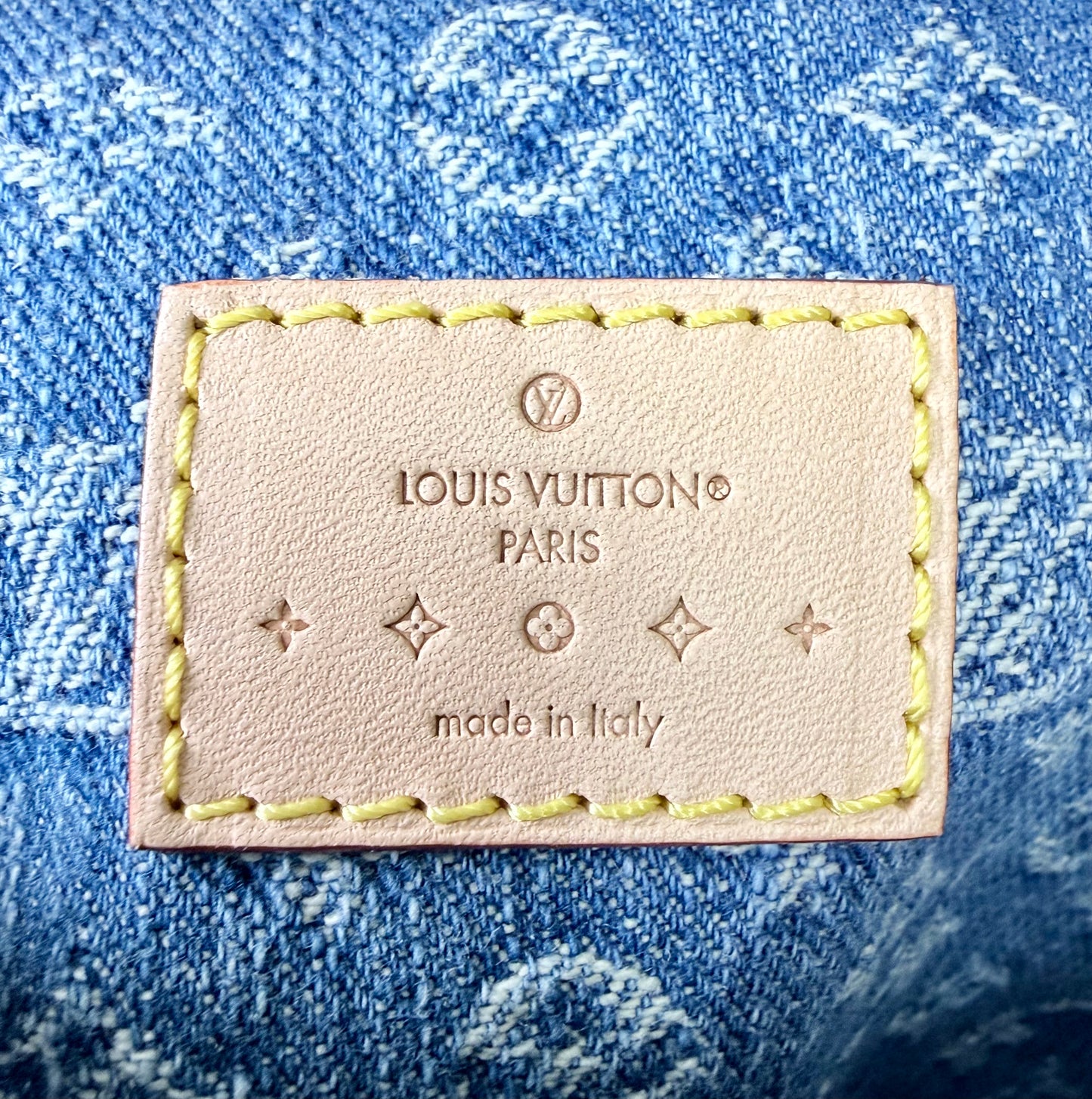 Louis Vuitton High Rise Denim Bum Bag - Excellent