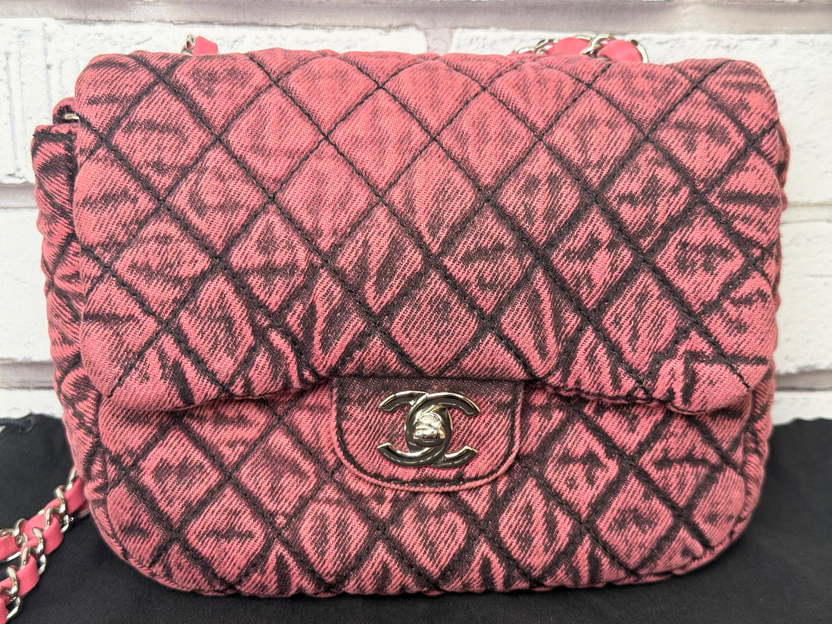 Chanel Denimpressions Small Flap Bag (Pink Washed) - Excellent/Like New