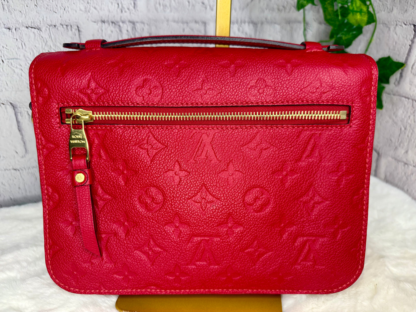 Louis Vuitton Cerise Empreinte Leather Pochette Métis