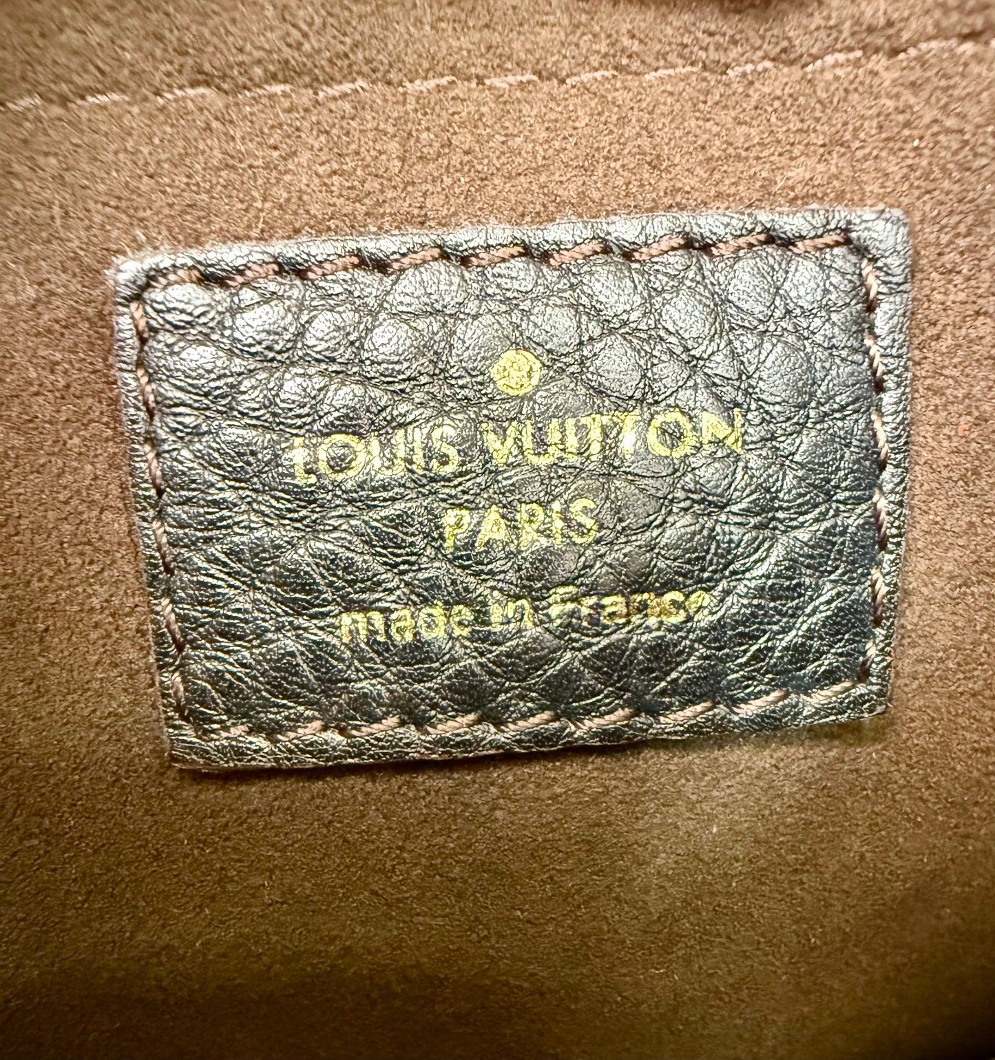 Louis Vuitton Black Mahina Leather XS Hobo