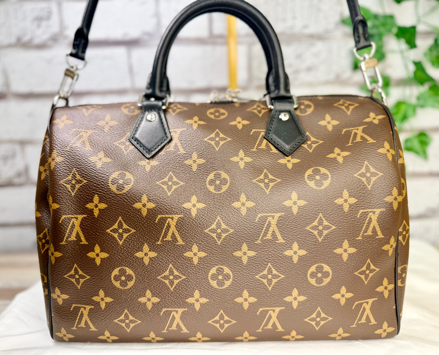 Pre-Owned Louis Vuitton Soft Speedy Dark 30