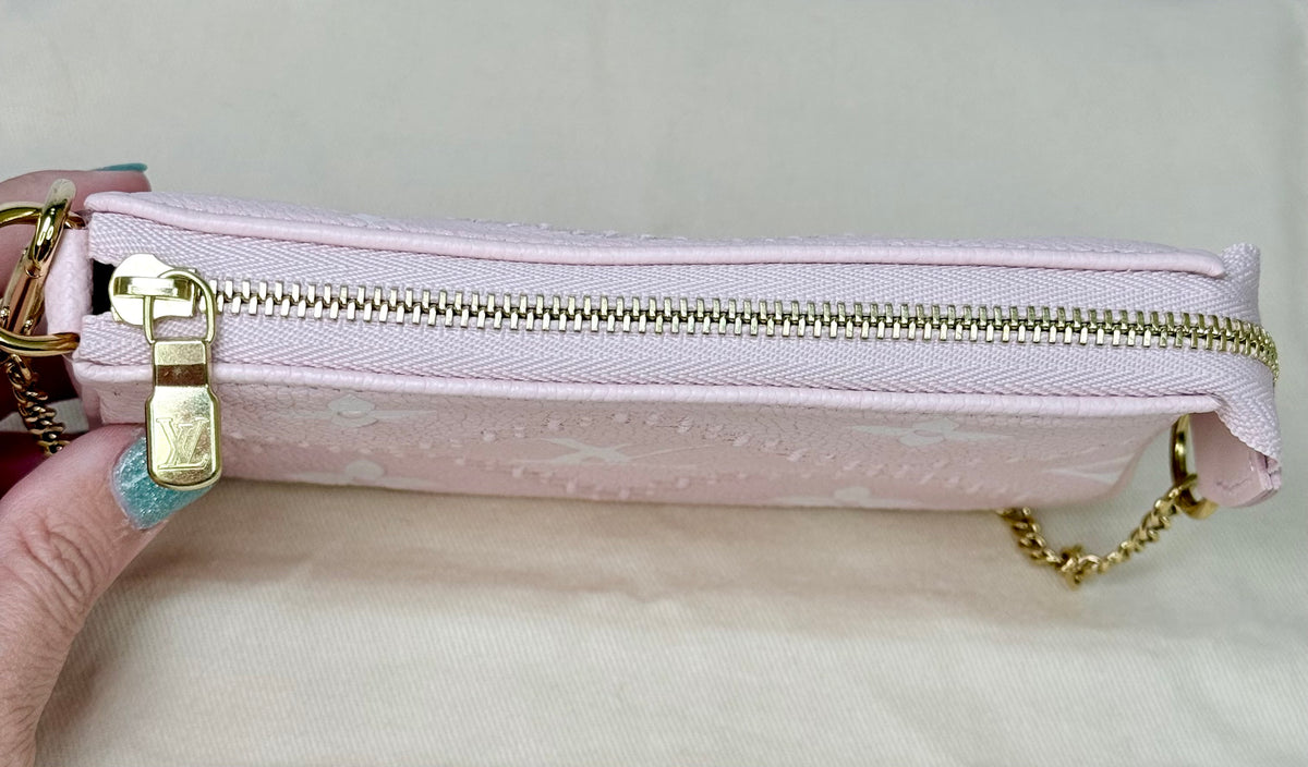 Louis Vuitton Broderies Mini Pochette Accessories (Pink) - New
