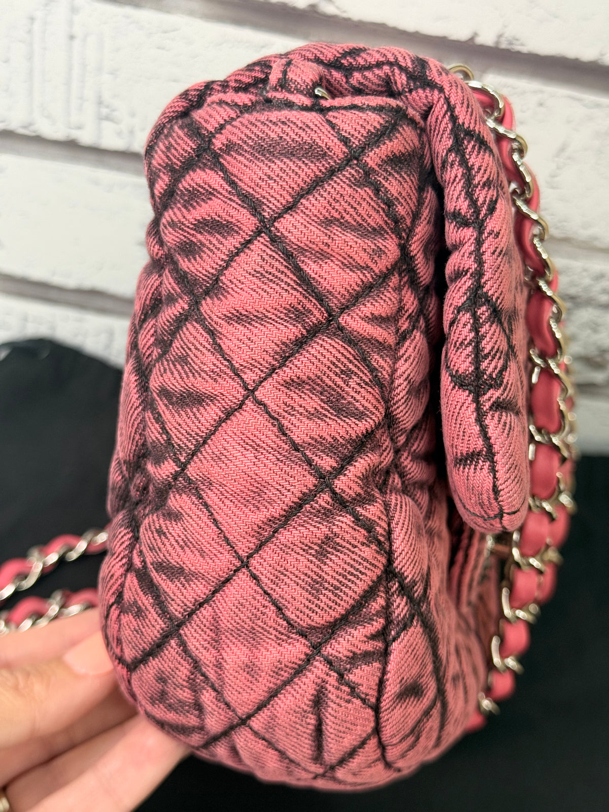 Chanel Denimpressions Small Flap Bag (Pink Washed) - Excellent/Like New