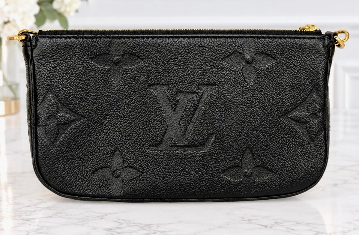 Louis Vuitton Empreinte Leather Multi Pochette (Black) - Super Excellent