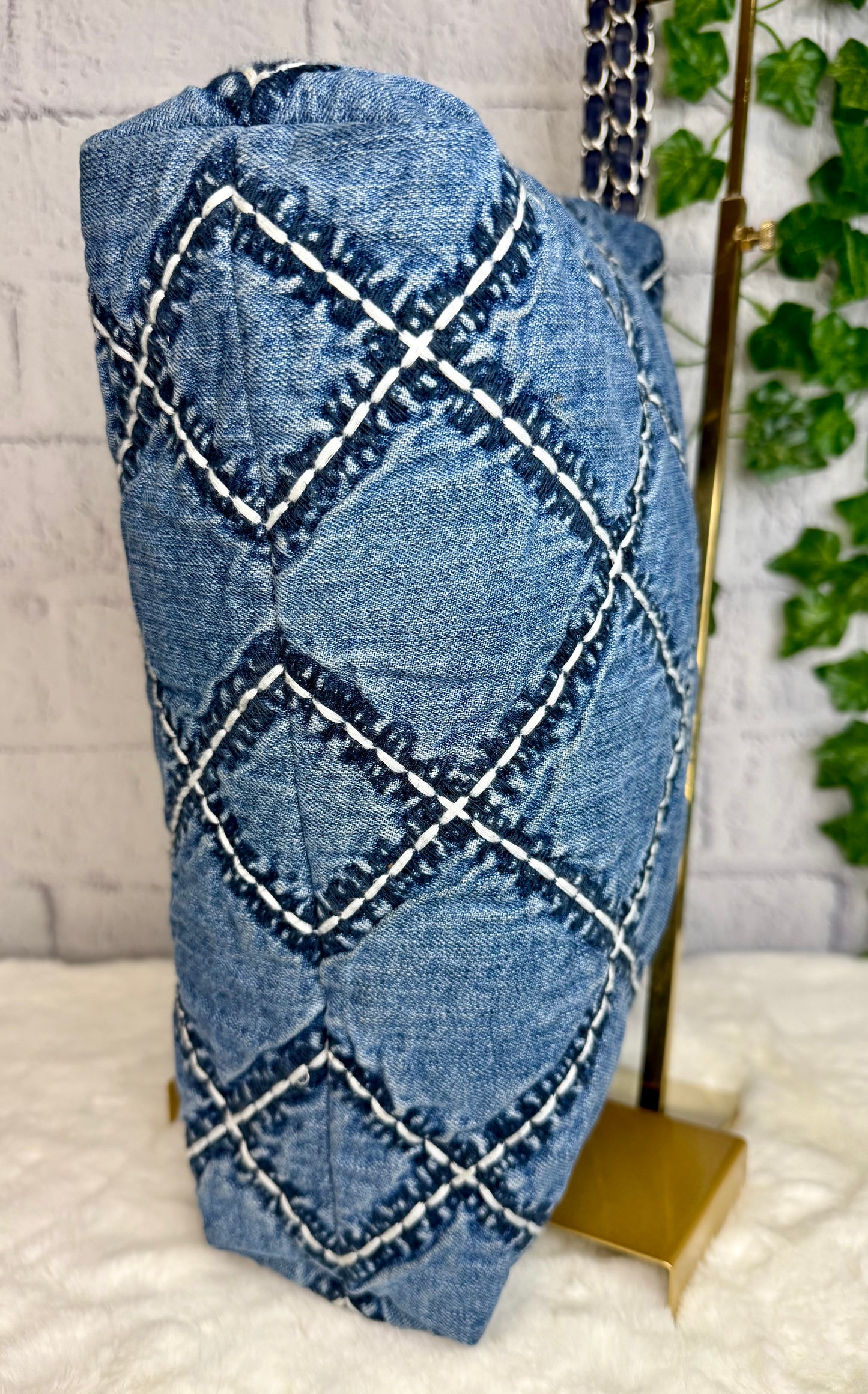 Chanel 22 Denim Hobo Bag w/ Pouch Small (Not Mini) NEW With Tags
