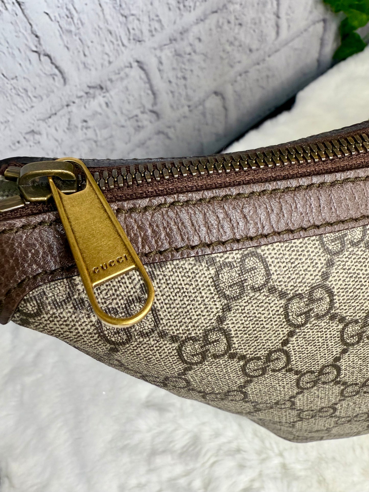 Gucci Supreme Ophidia Half Moon Hobo Bag Small