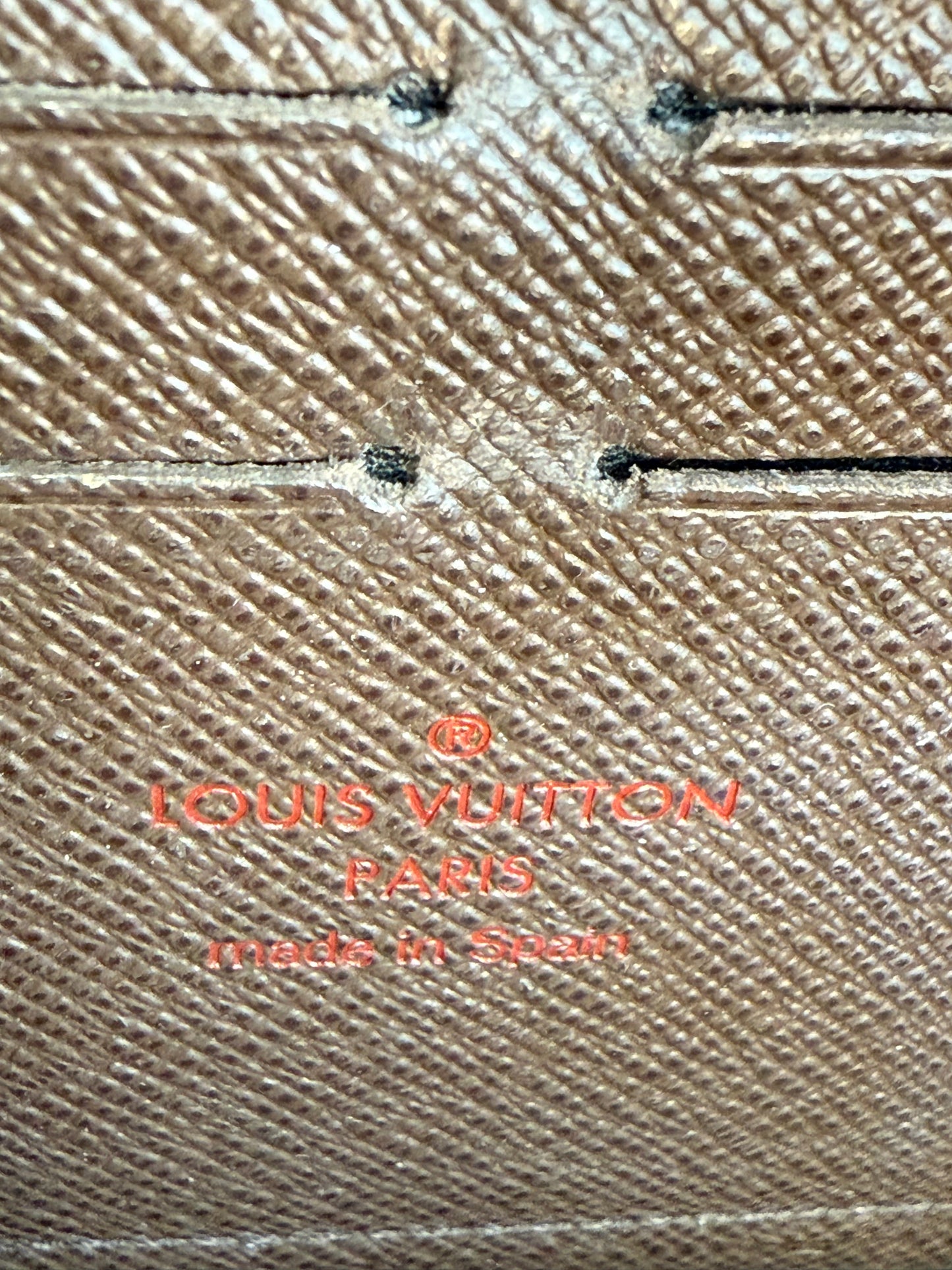 Louis Vuitton Damier Ebene Long Zippy Wallet
