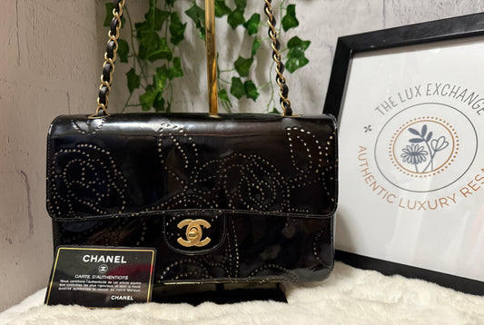 Vintage Chanel Perforated Camellia