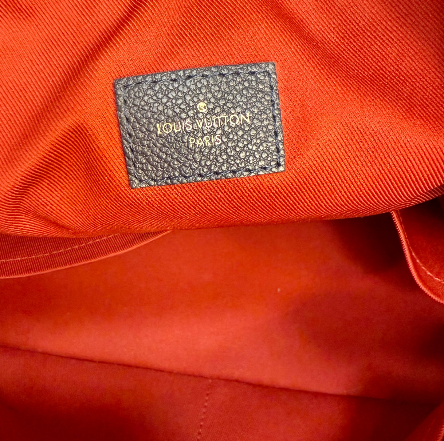 Louis Vuitton Ponthieu Empreinte Leather Marine Rouge