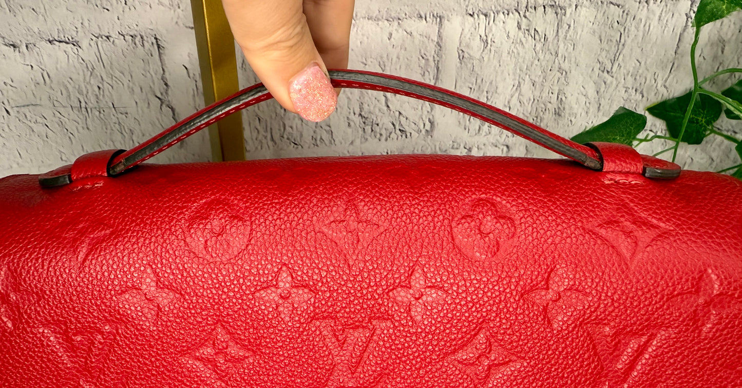 Louis Vuitton Cerise Empreinte Leather Pochette Métis