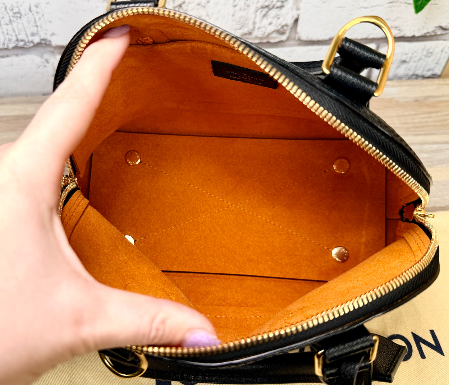 Louis Vuitton Alma BB Empreinte Leather - Black