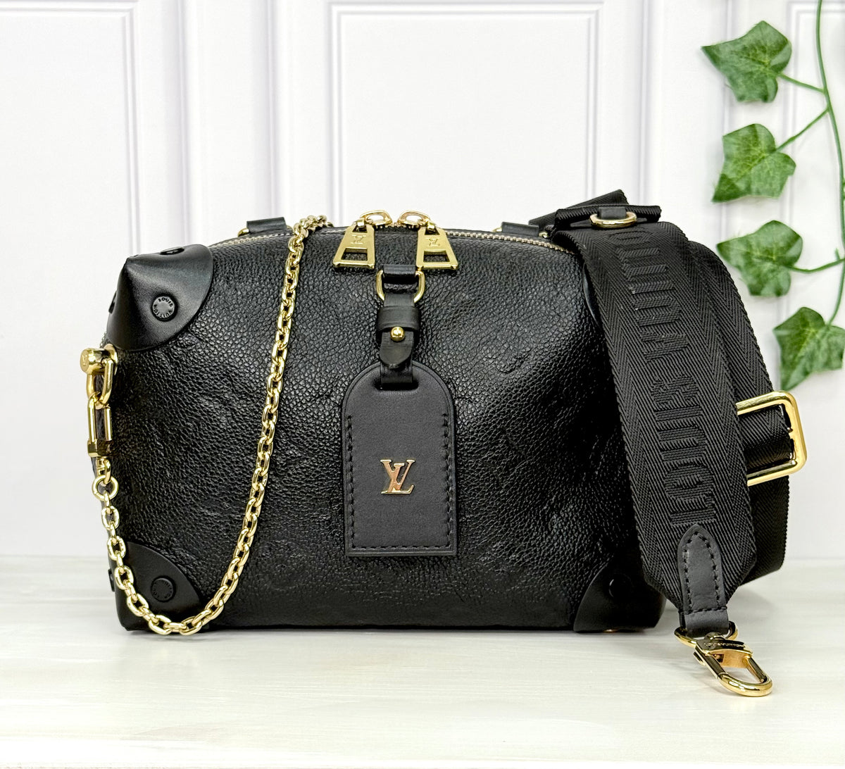 Louis Vuitton Empreinte Petit Malle Souple (Black) - Excellent
