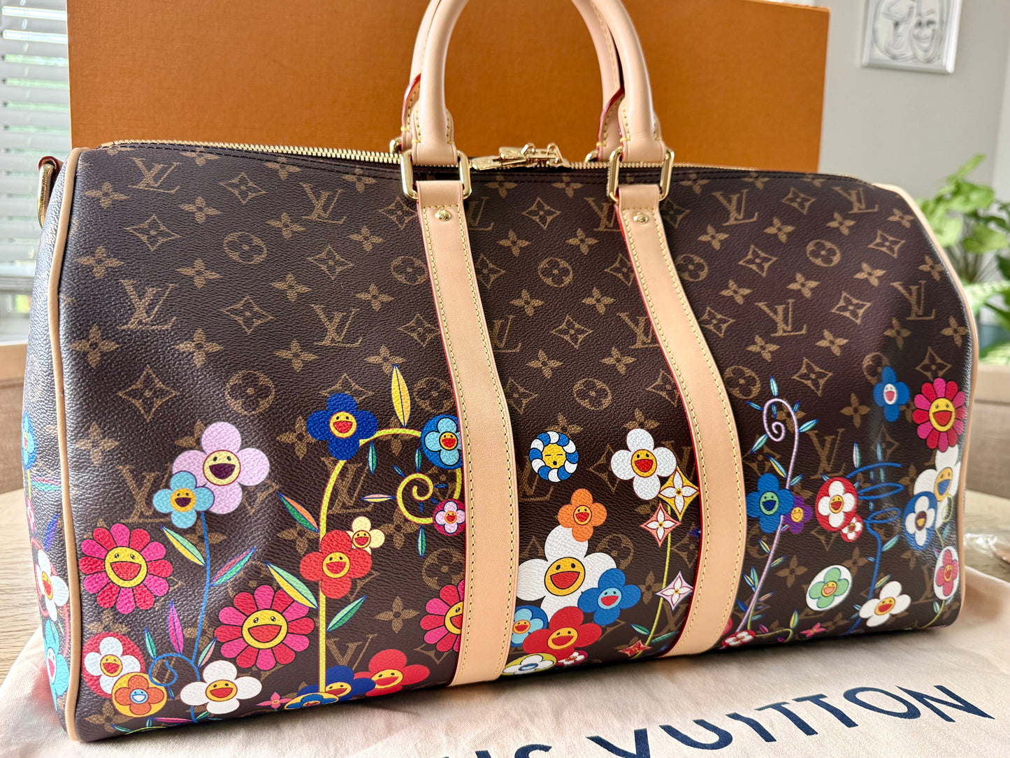 Louis Vuitton x Murakami Garden Keepall 45 Bandouliere - NEW