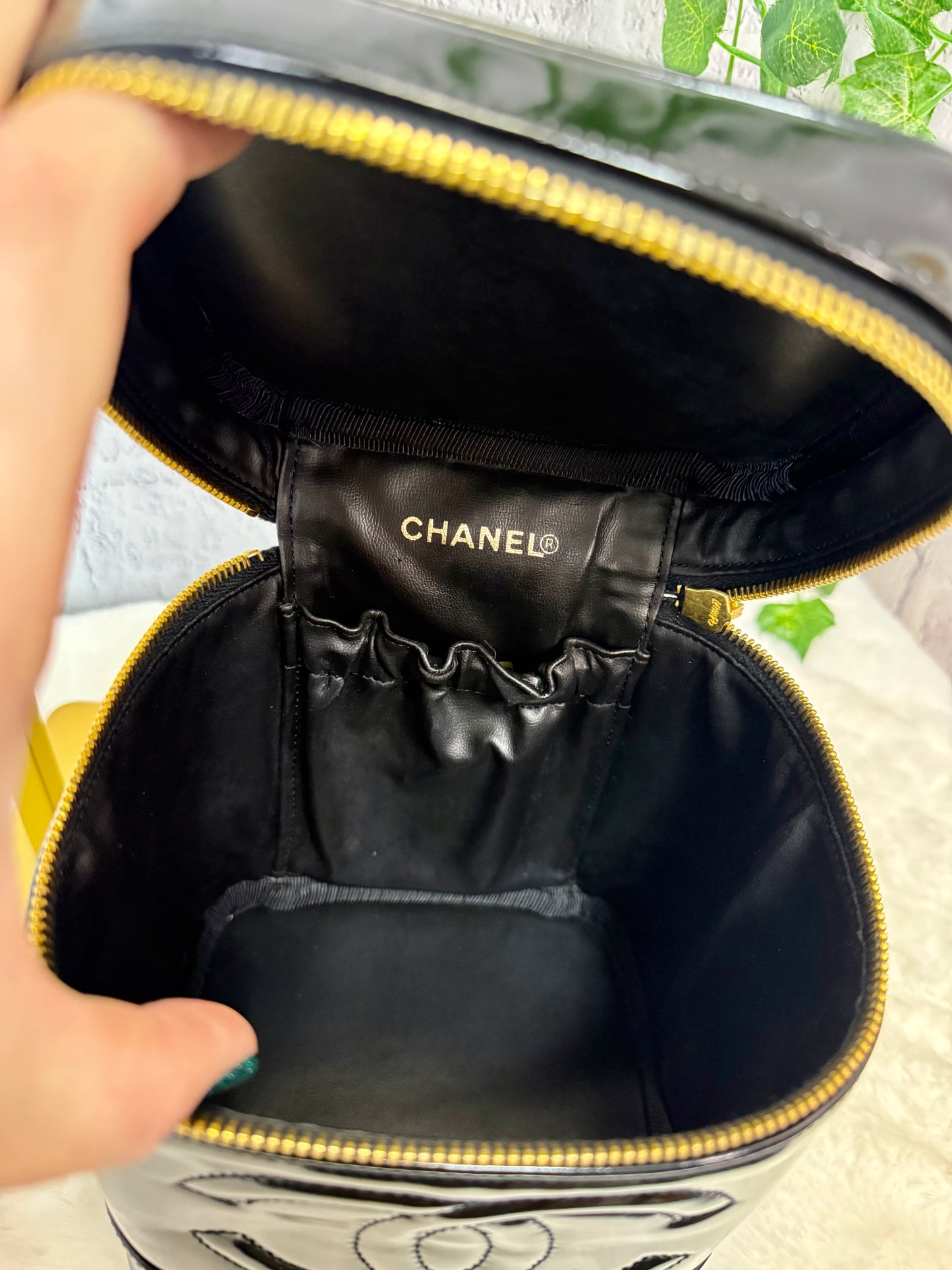 Vintage CHANEL Patent Leather Vanity Case