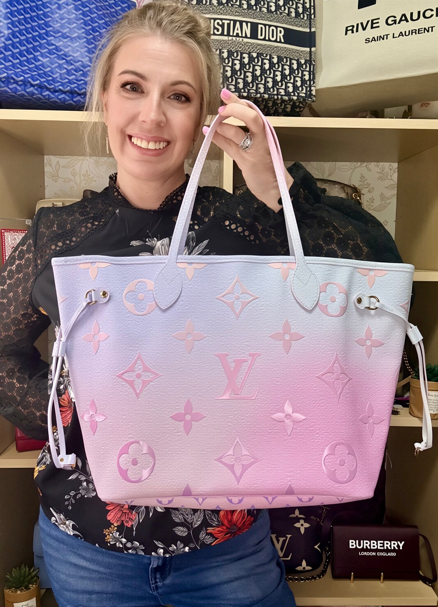 Louis Vuitton “Spring In The City” Neverfull MM (Sunrise Pastel)