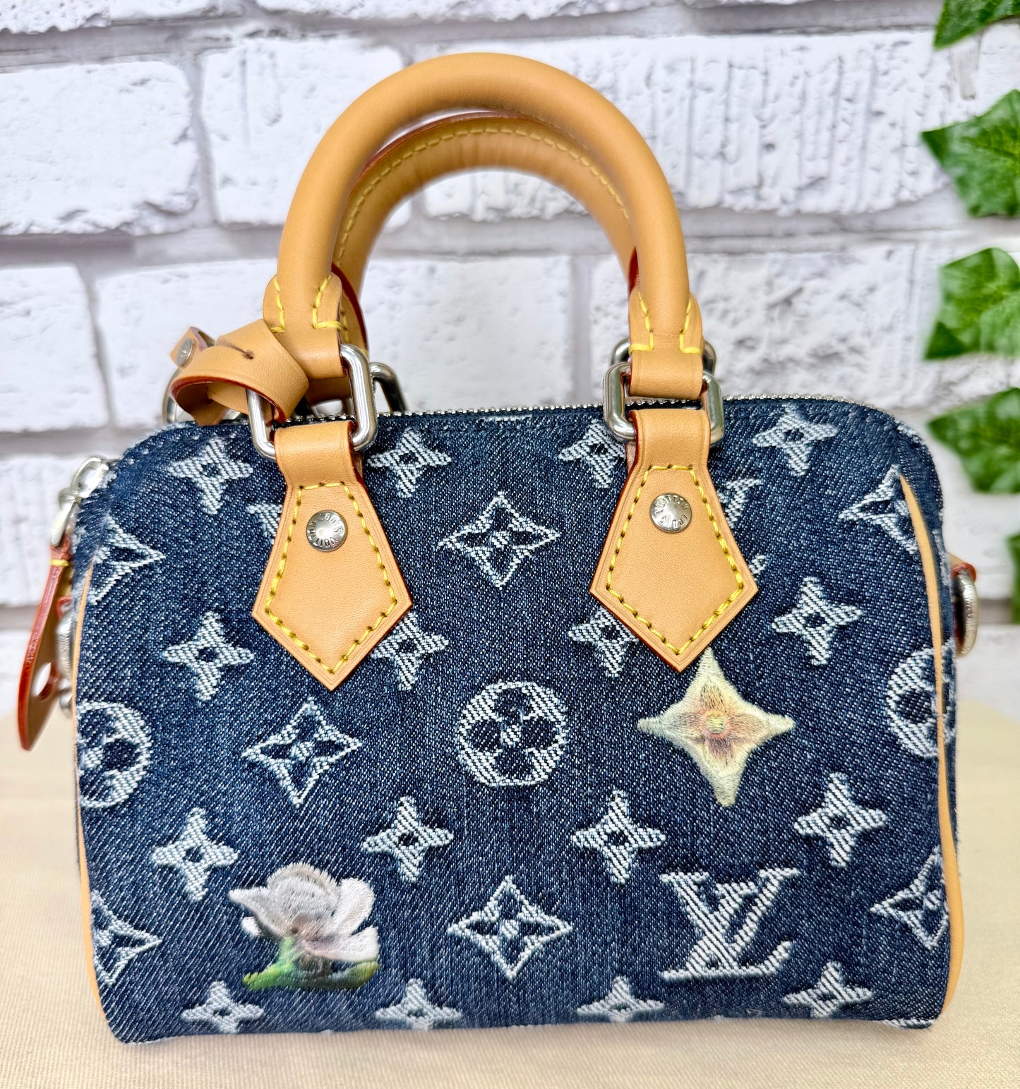 Louis Vuitton Speedy 18 Bandouliere (Denim Monogram Heritage) - New