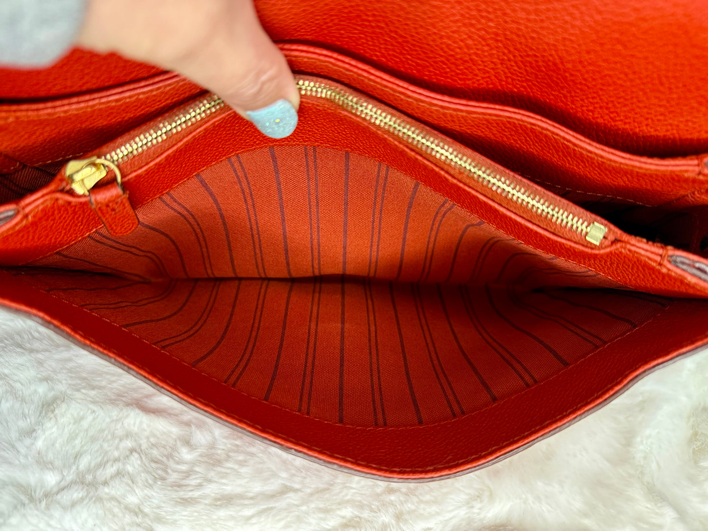 Louis Vuitton Cerise Empreinte Leather Fascinate