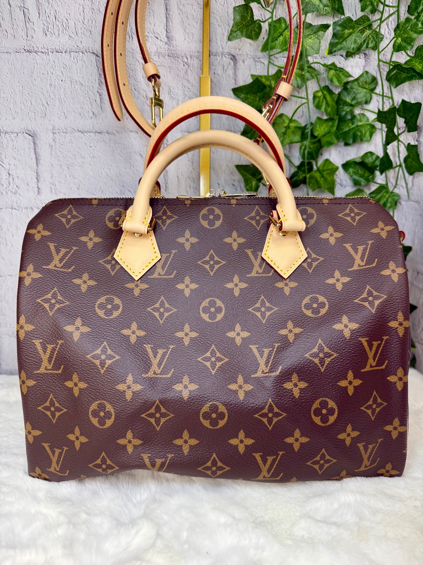 Louis Vuitton Monogram Speedy 30 Bandouliere