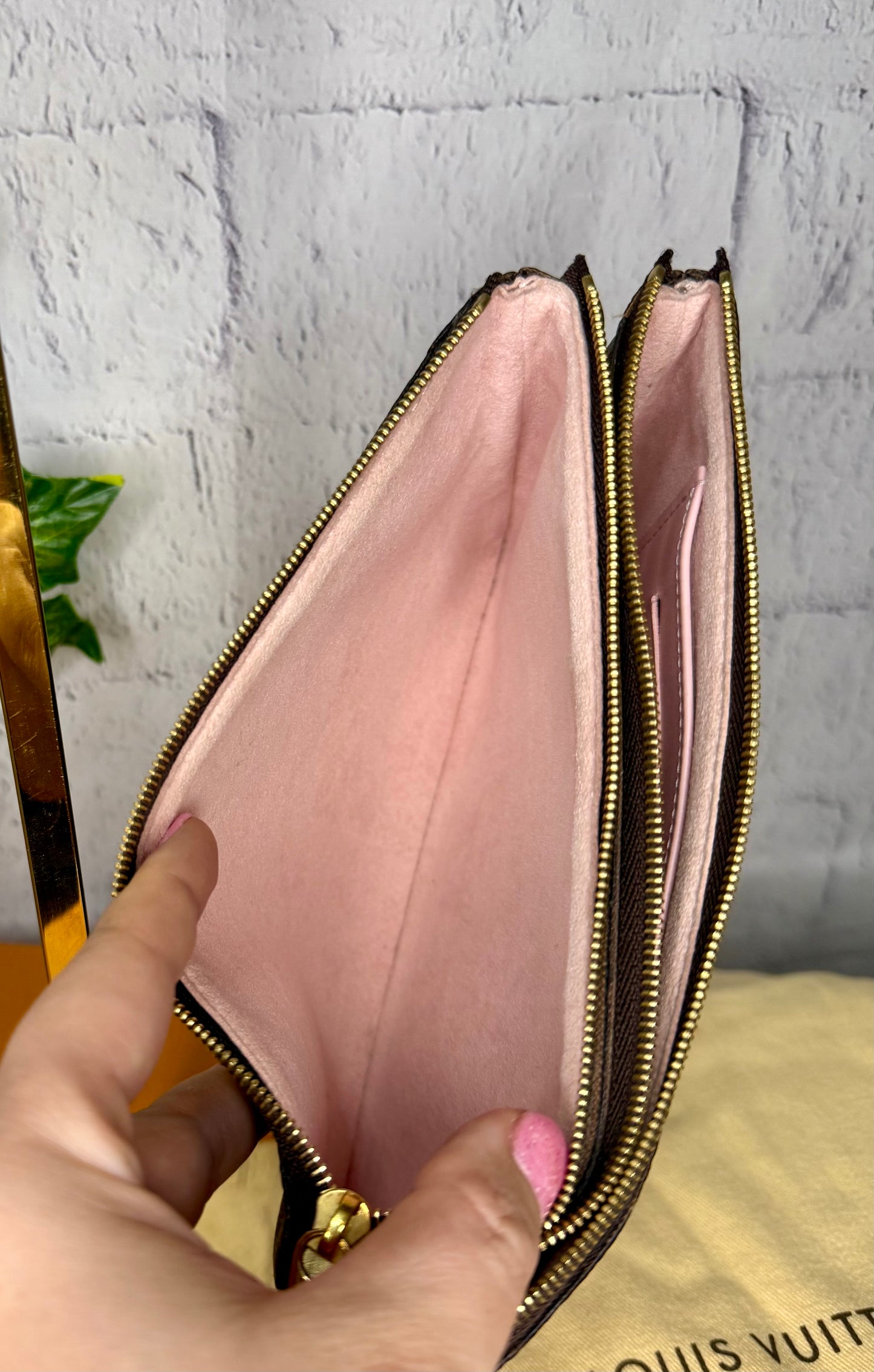 Louis Vuitton LIMITED EDITION World Tour Double Zip Pochette