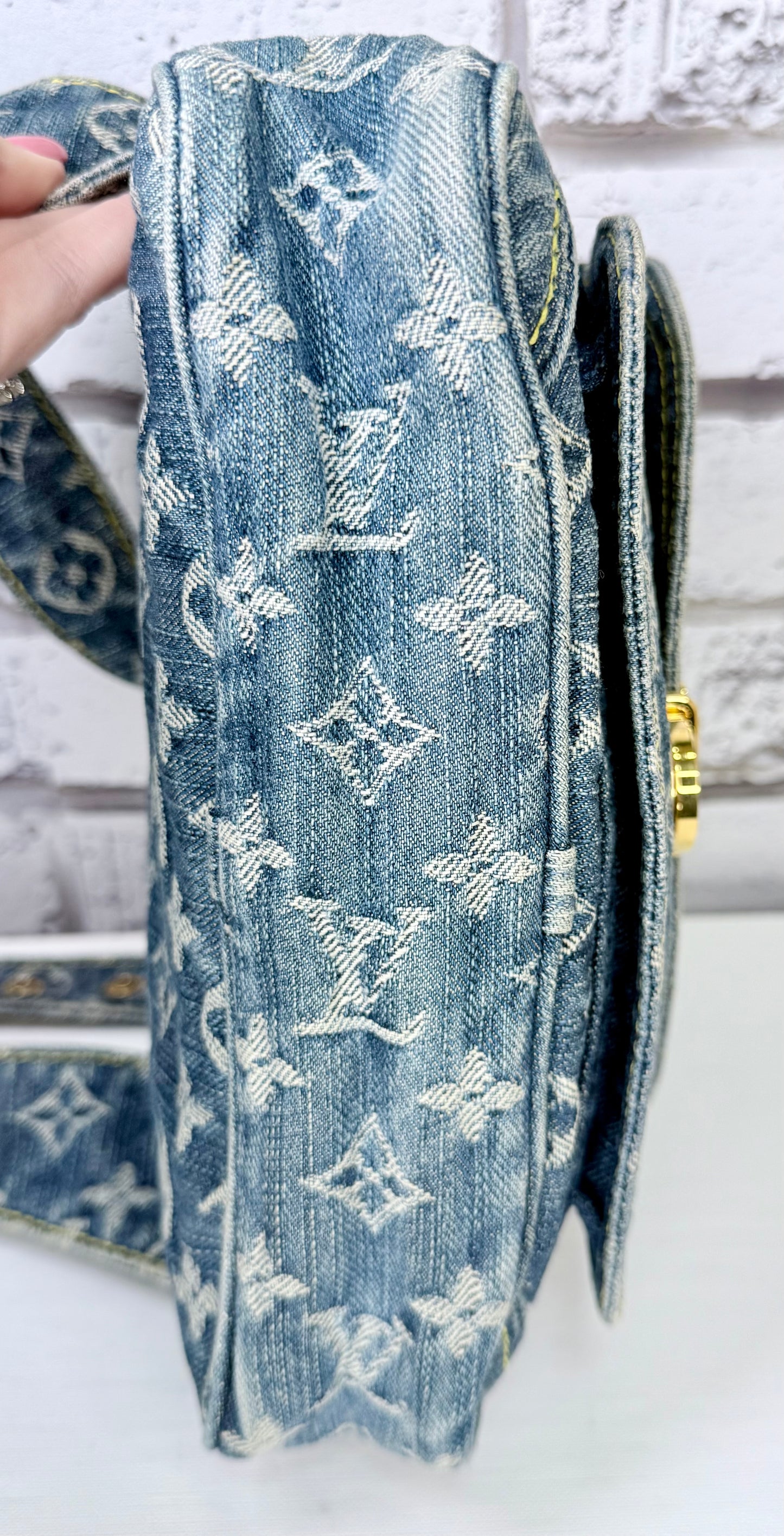 Louis Vuitton Monogram Denim Blue Bum Bag - Great/Excellent