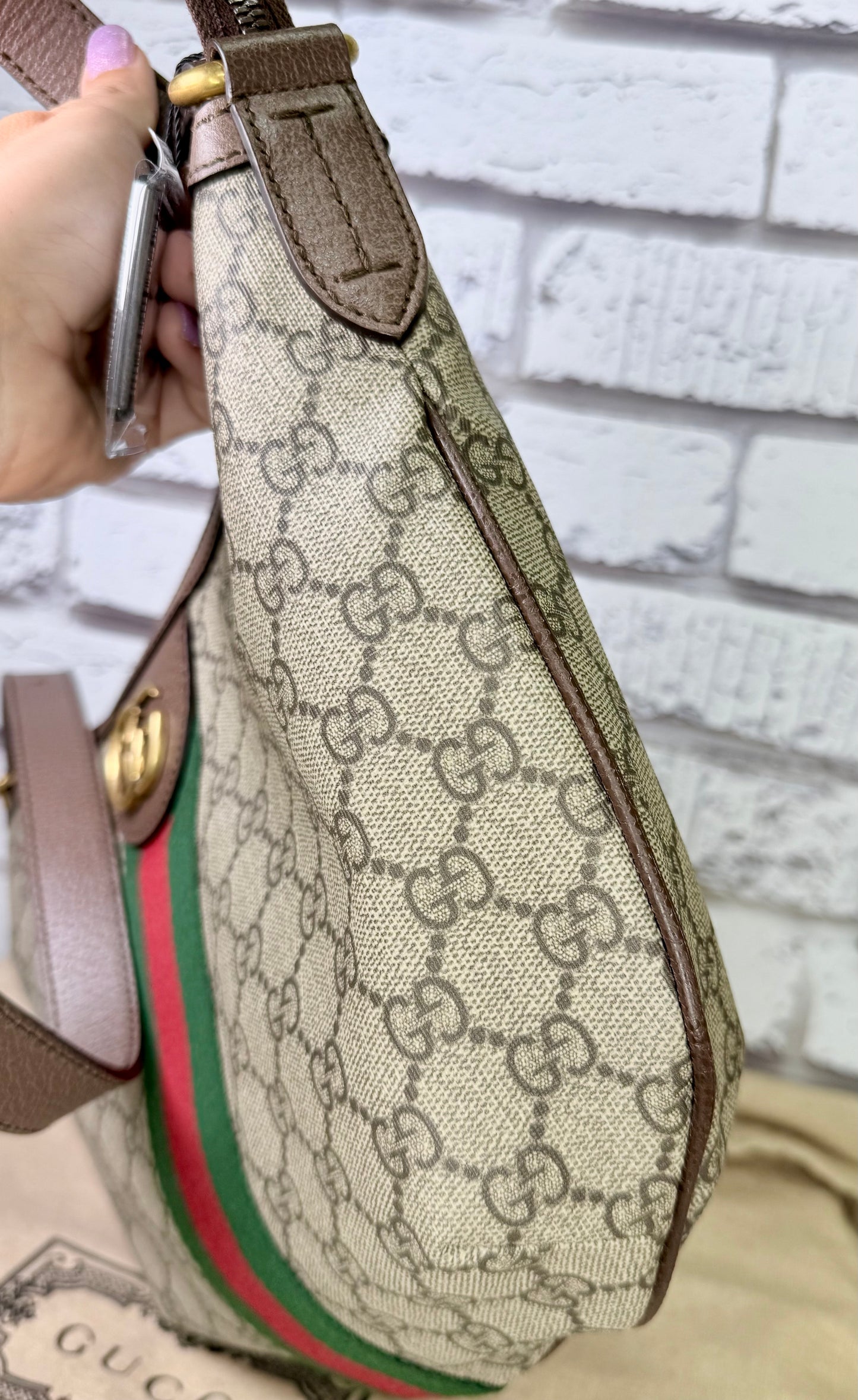 Gucci Supreme Ophidia Hobo Small & Coin Pouch Set - Excellent/New