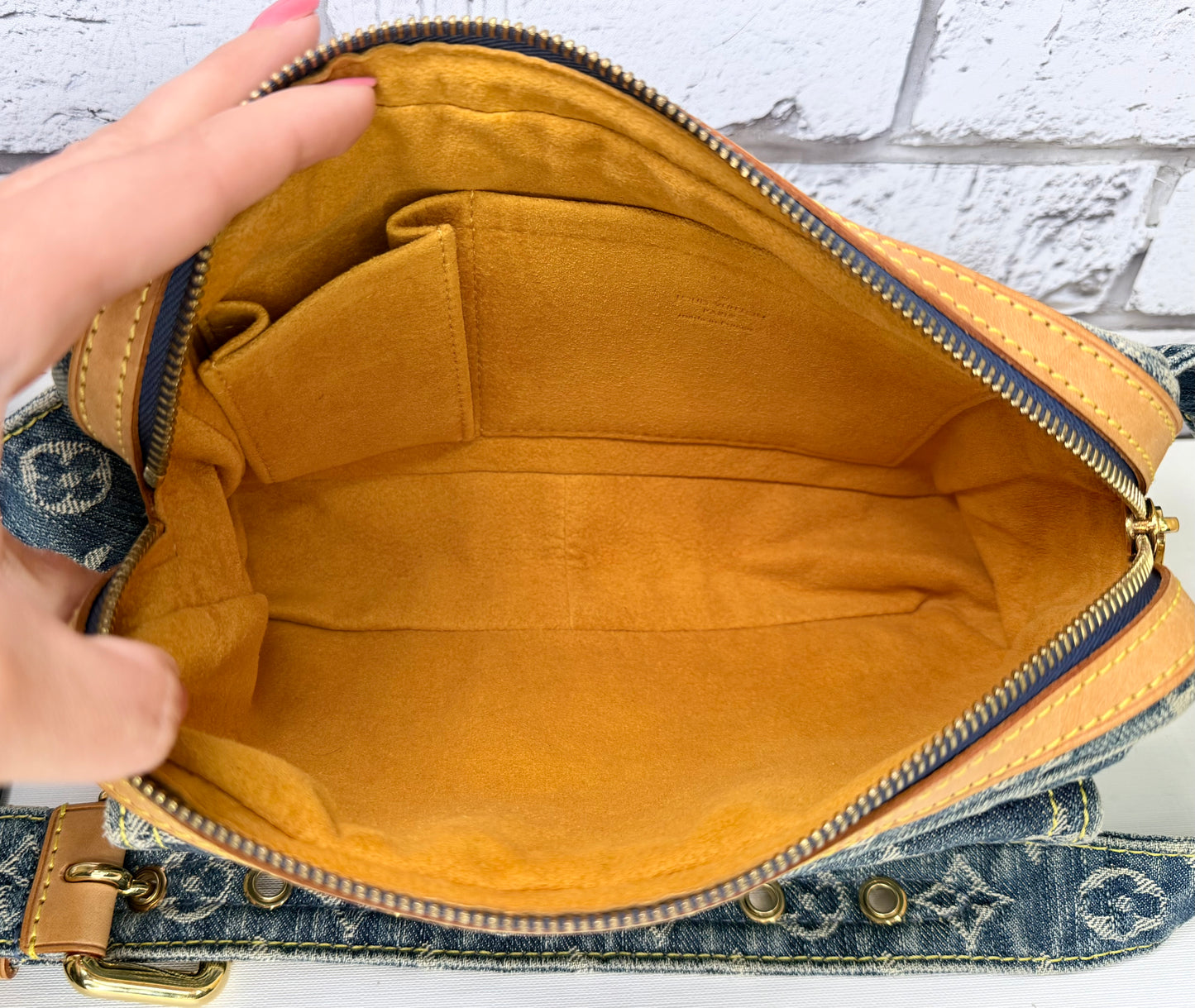 Louis Vuitton Monogram Denim Blue Bum Bag - Great/Excellent
