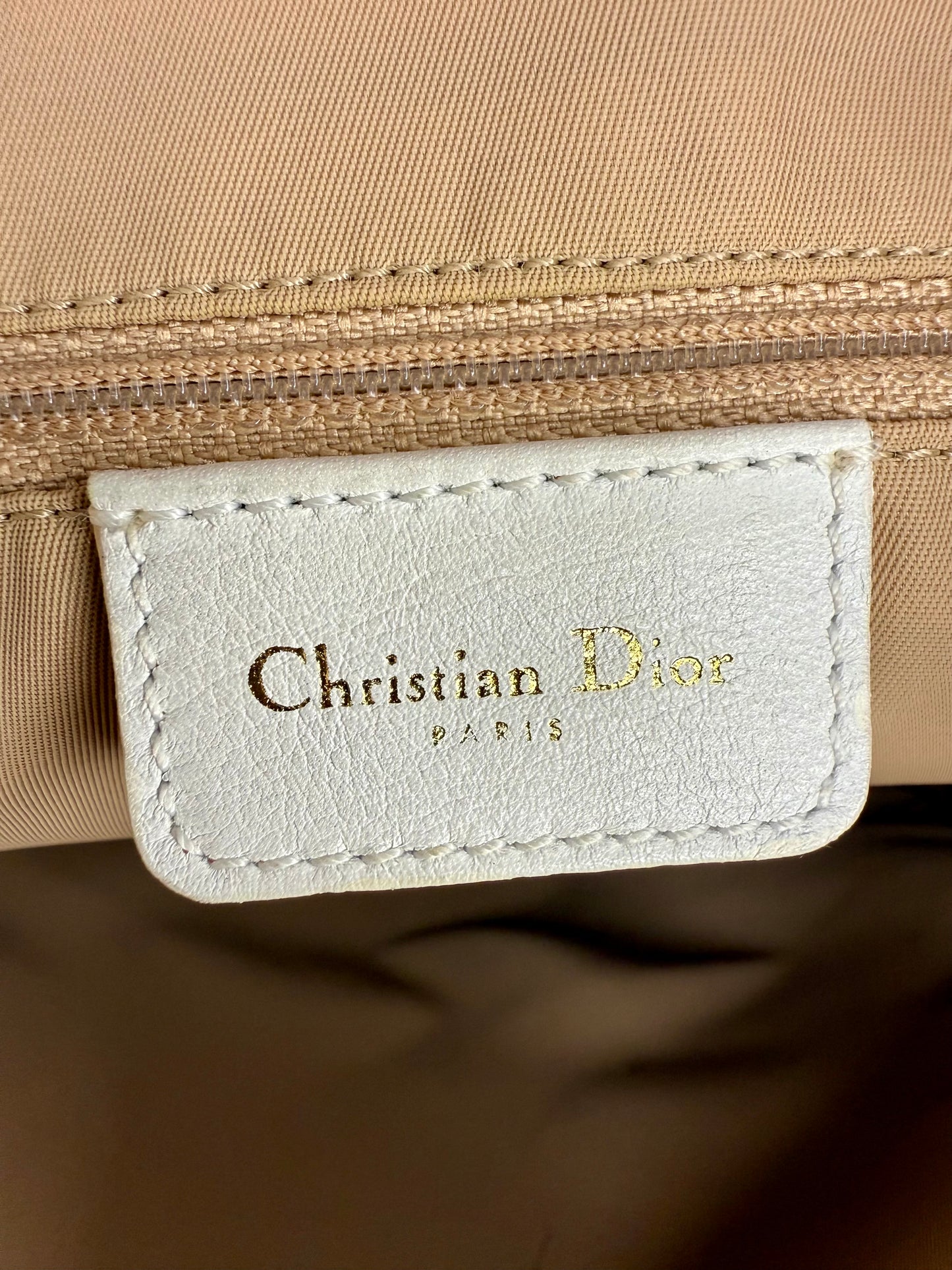 Christian Dior Vintage Metallic Diorissimo Trotter Tote