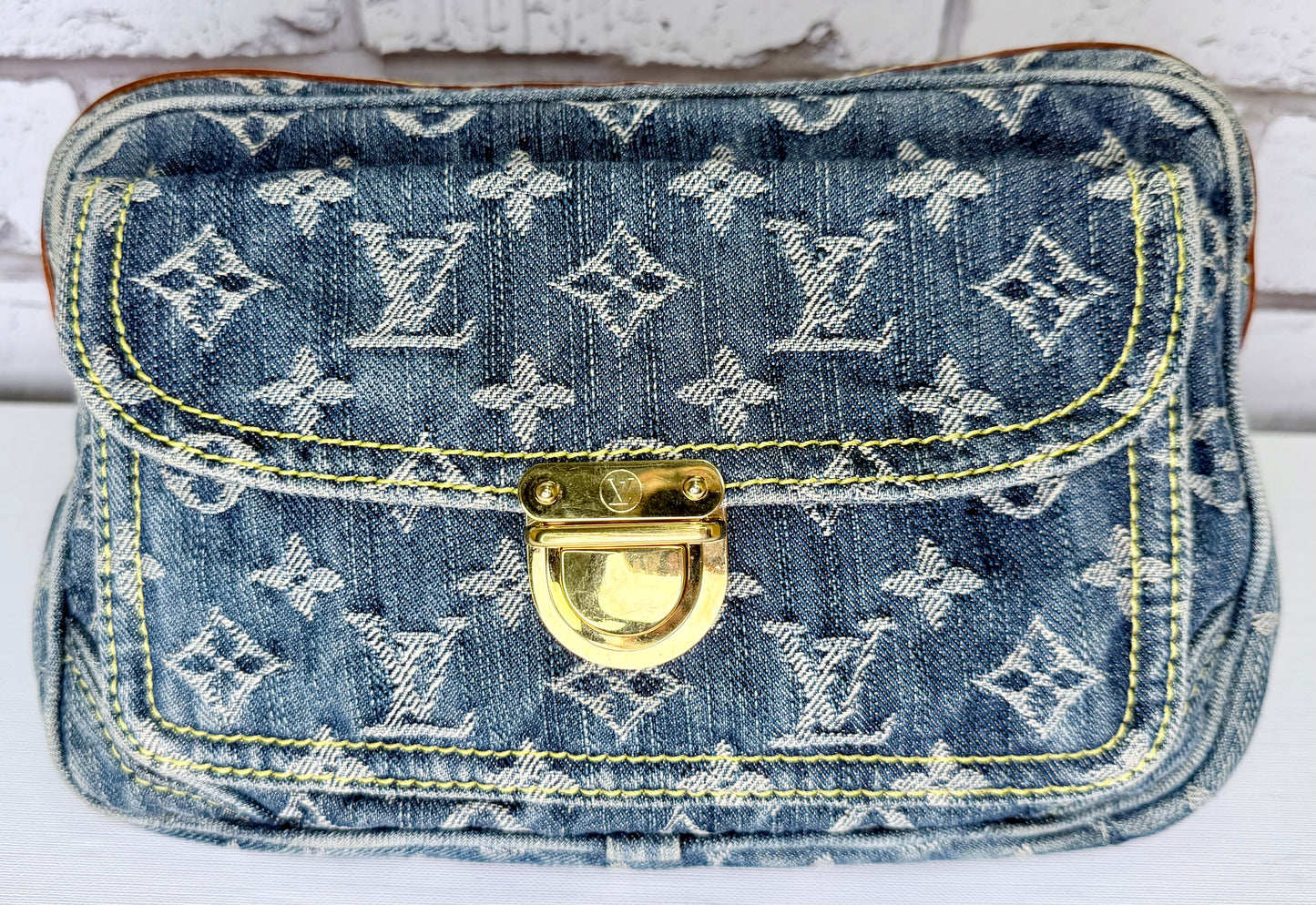 Louis Vuitton Monogram Denim Blue Bum Bag - Great/Excellent